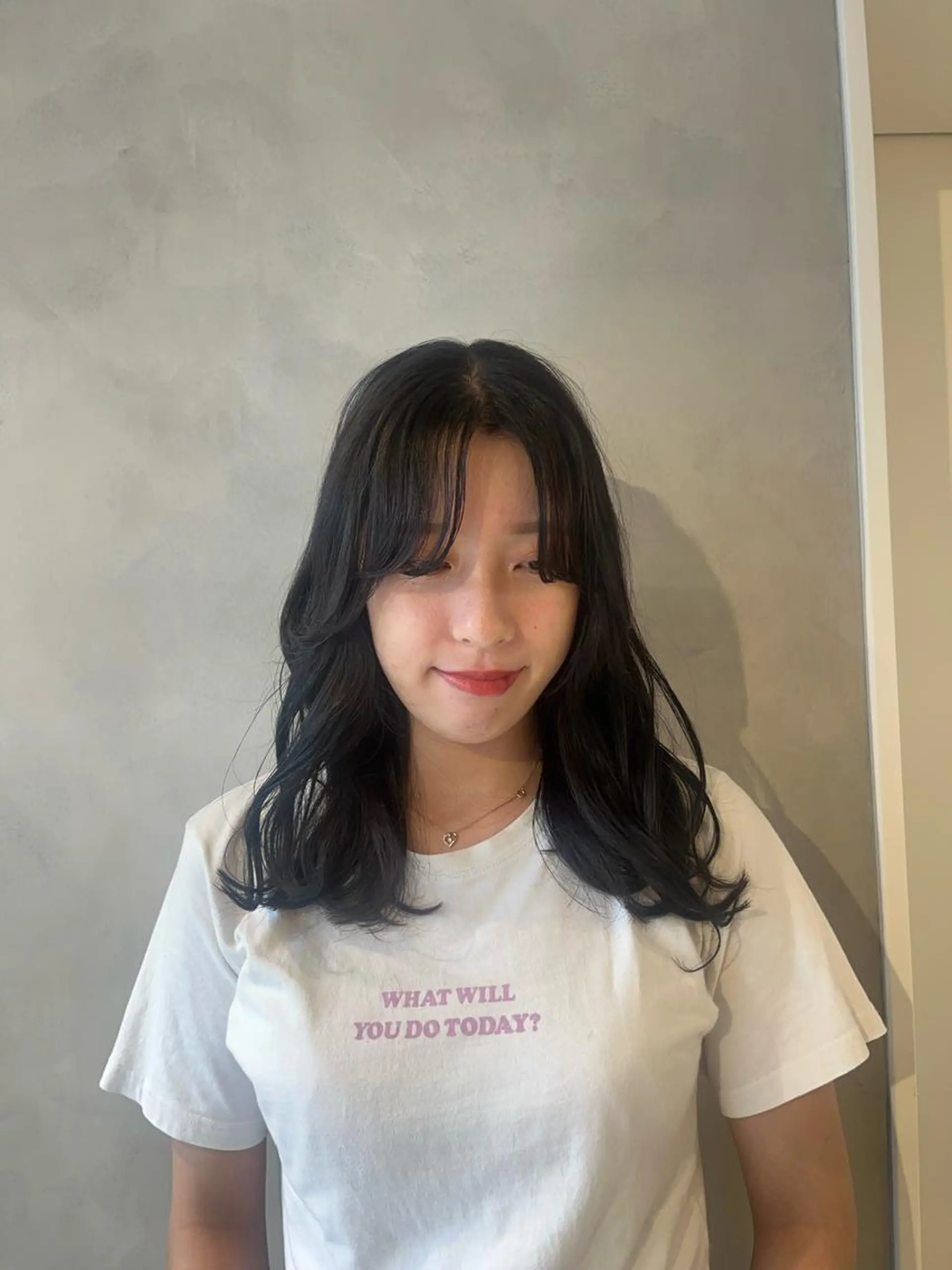 ミディアム カット ヘアカラー トリートメント ボブ/ベージュ/ パーマ🪿近森ゆいのヘアスタイル