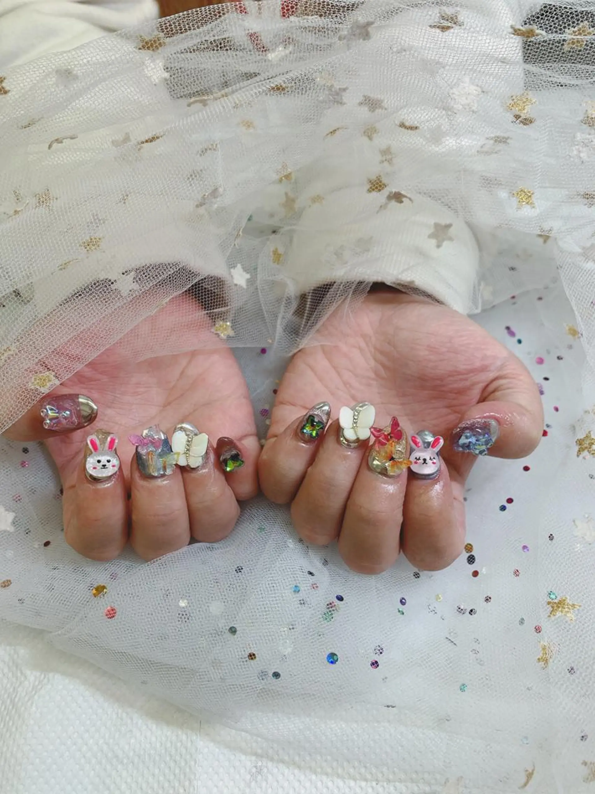 ネイル 🦋ネイルサロン ブラン🌈ゆりのネイルデザイン