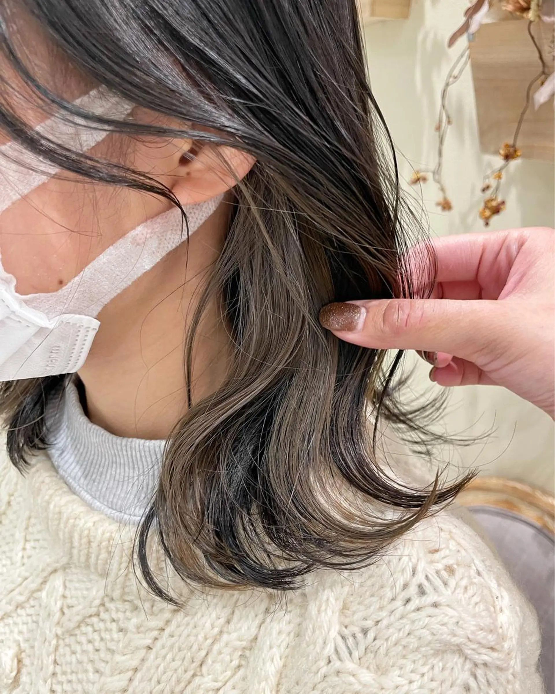 ミディアム カラー インナーカラー カット ヘアカラー ボブ支持率NO1 🌈CHIKAのヘアスタイル