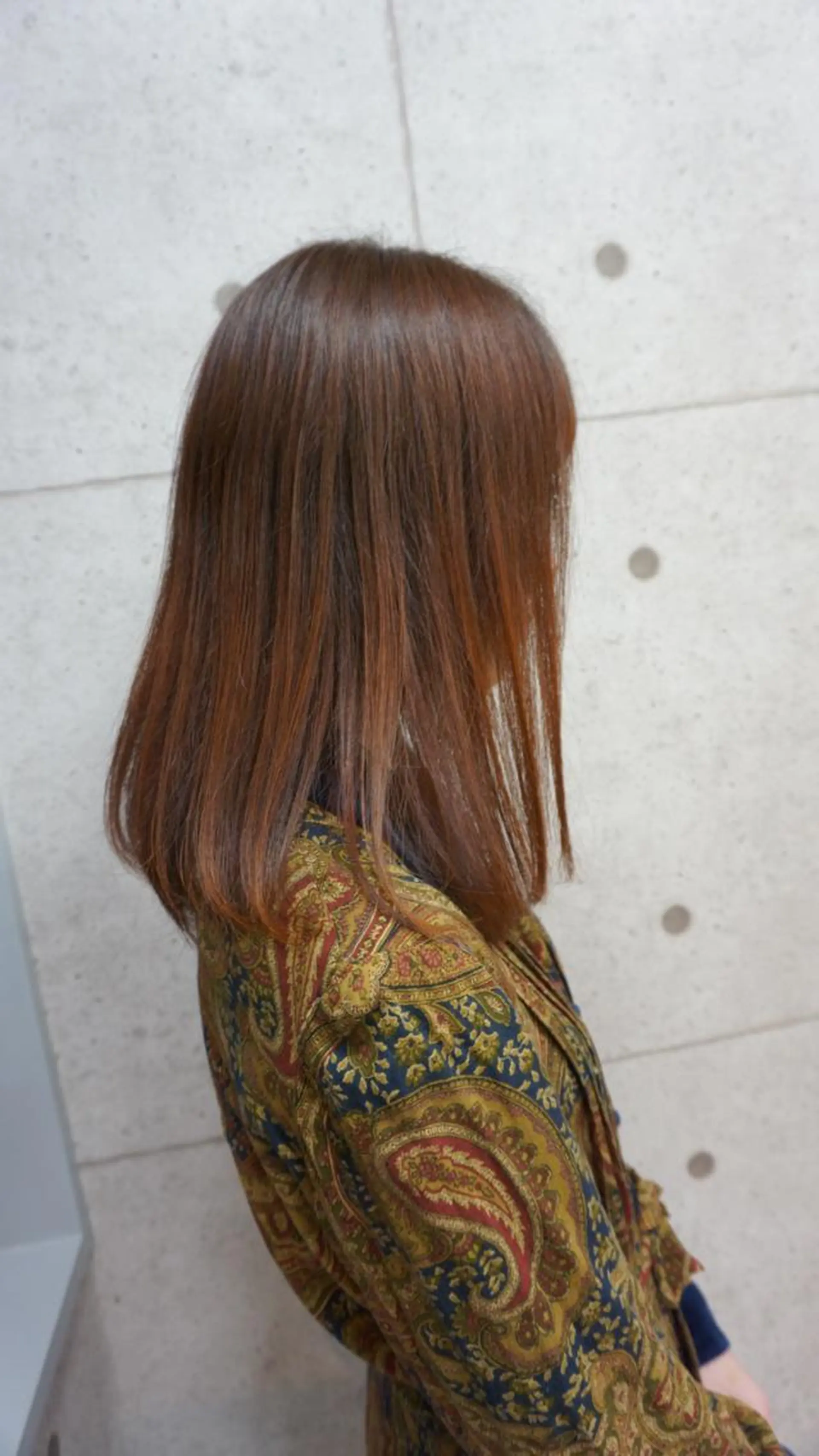 セミロング カット ヘアカラー トリートメント 羽田 hadaのヘアスタイル