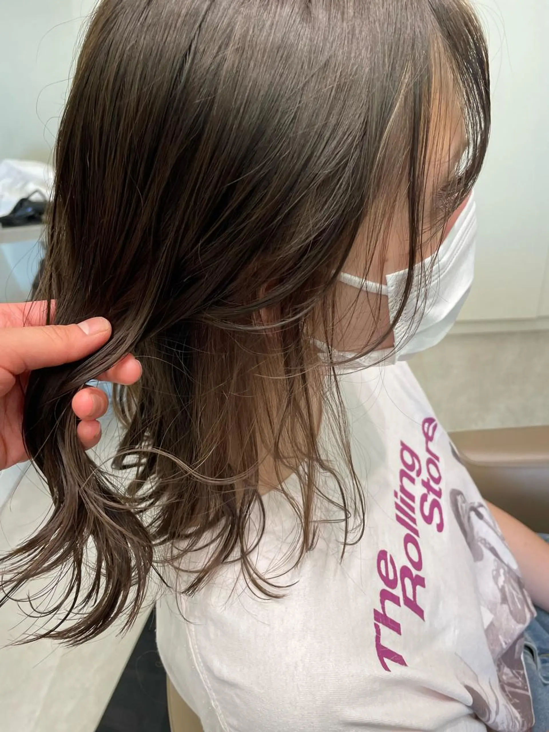 ミディアム カラー ボブ/透明感 カラー /風花のヘアスタイル