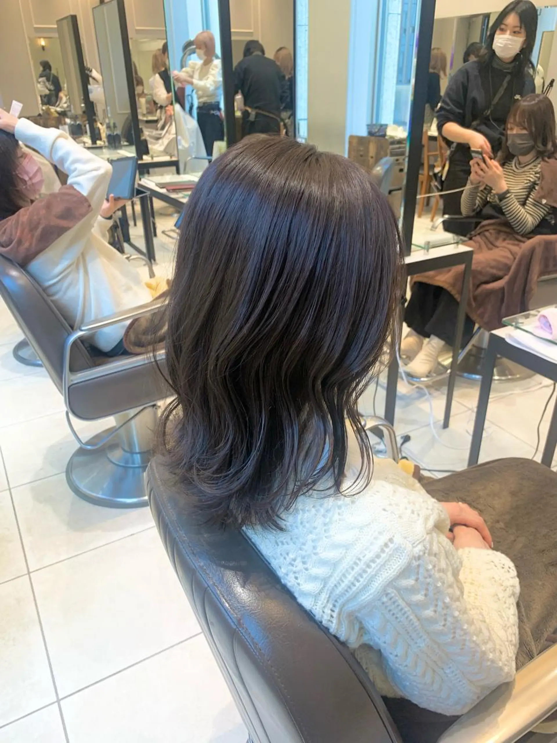 ミディアム カット ヘアカラー トリートメント 髪質改善/縮毛矯正 🎀小林 唯 🎀のヘアスタイル