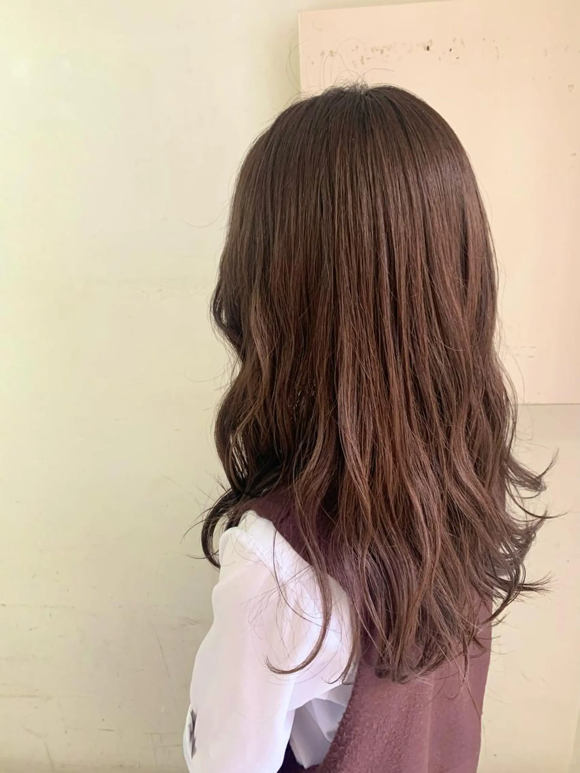 ロング カラー 切りっぱなしボブ ベージュカラー ブリーチ ケアブリーチ デザインカラー 🦕ウルフカット 🦕akihoのヘアスタイル