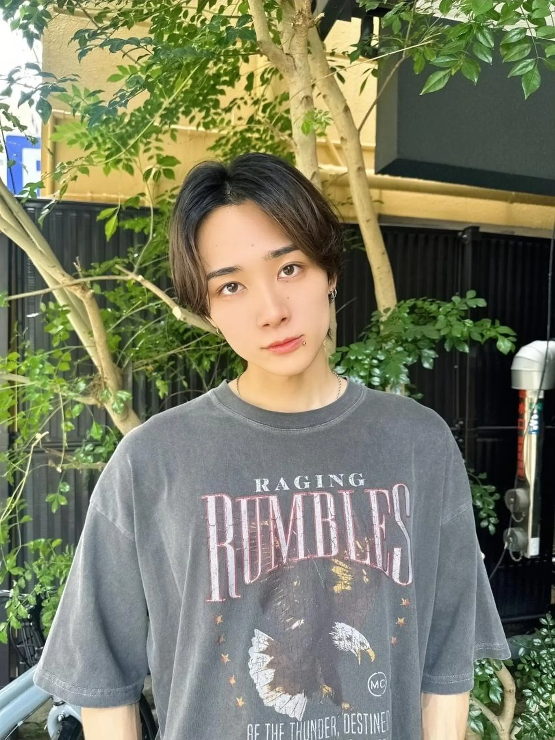 ミディアム メンズ パーマ カット 【メンズ】 shelterのヘアスタイル