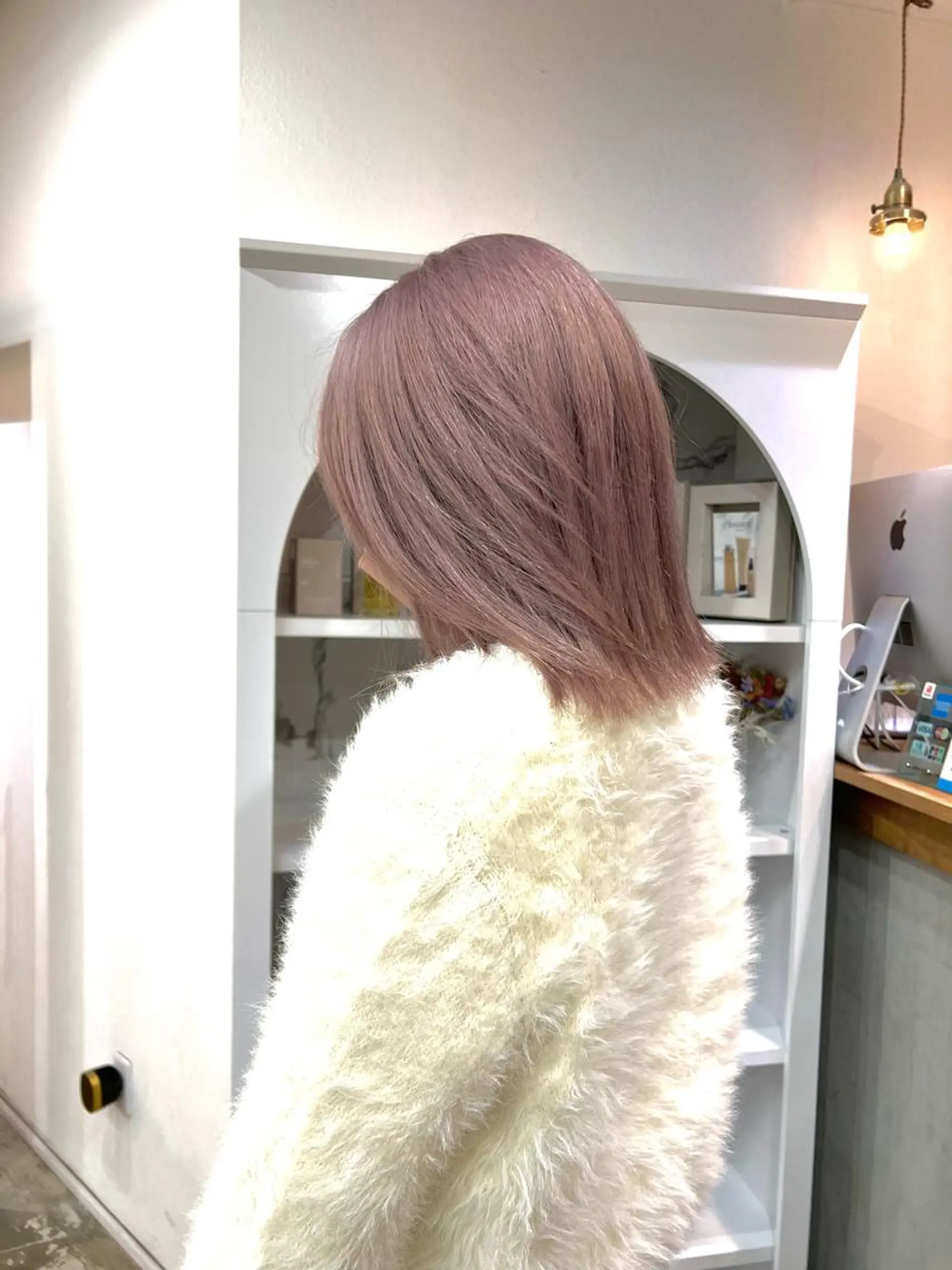 カラー ラベンダーカラー いざわりお /梅田/ブリーチのヘアスタイル