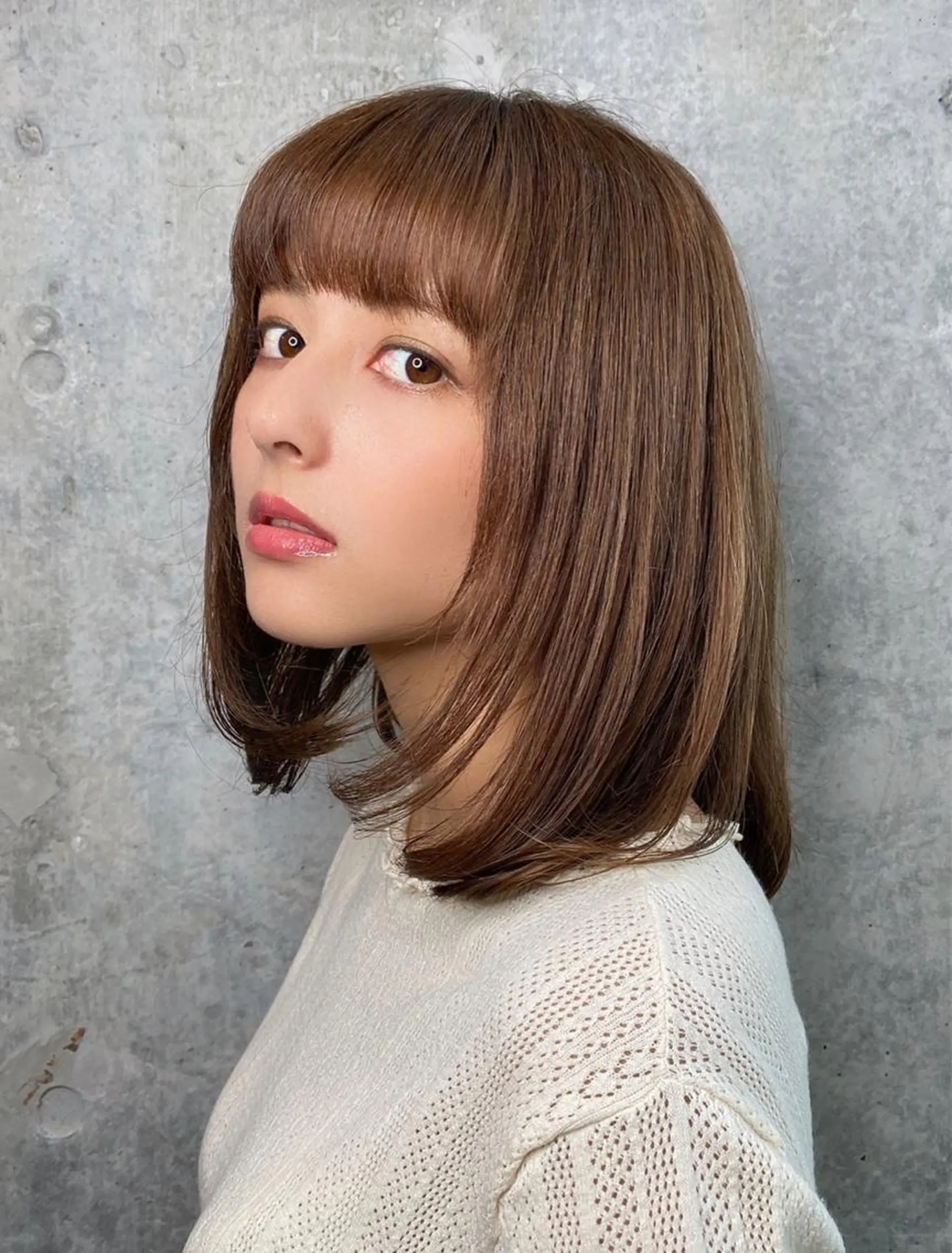 ミディアム トリートメント ヘアカラー トリートメント 愛されヘア♪ 大森春奈のヘアスタイル