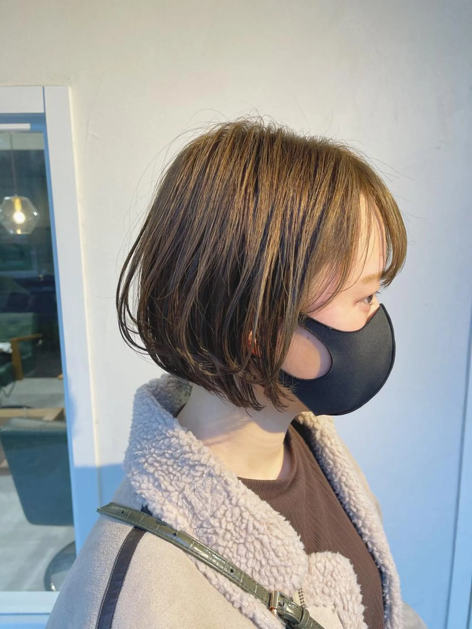 ショート カラー ショートボブ ベージュカラー ボブ ショートヘア kyon.hair 韓国カットカラーのヘアスタイル