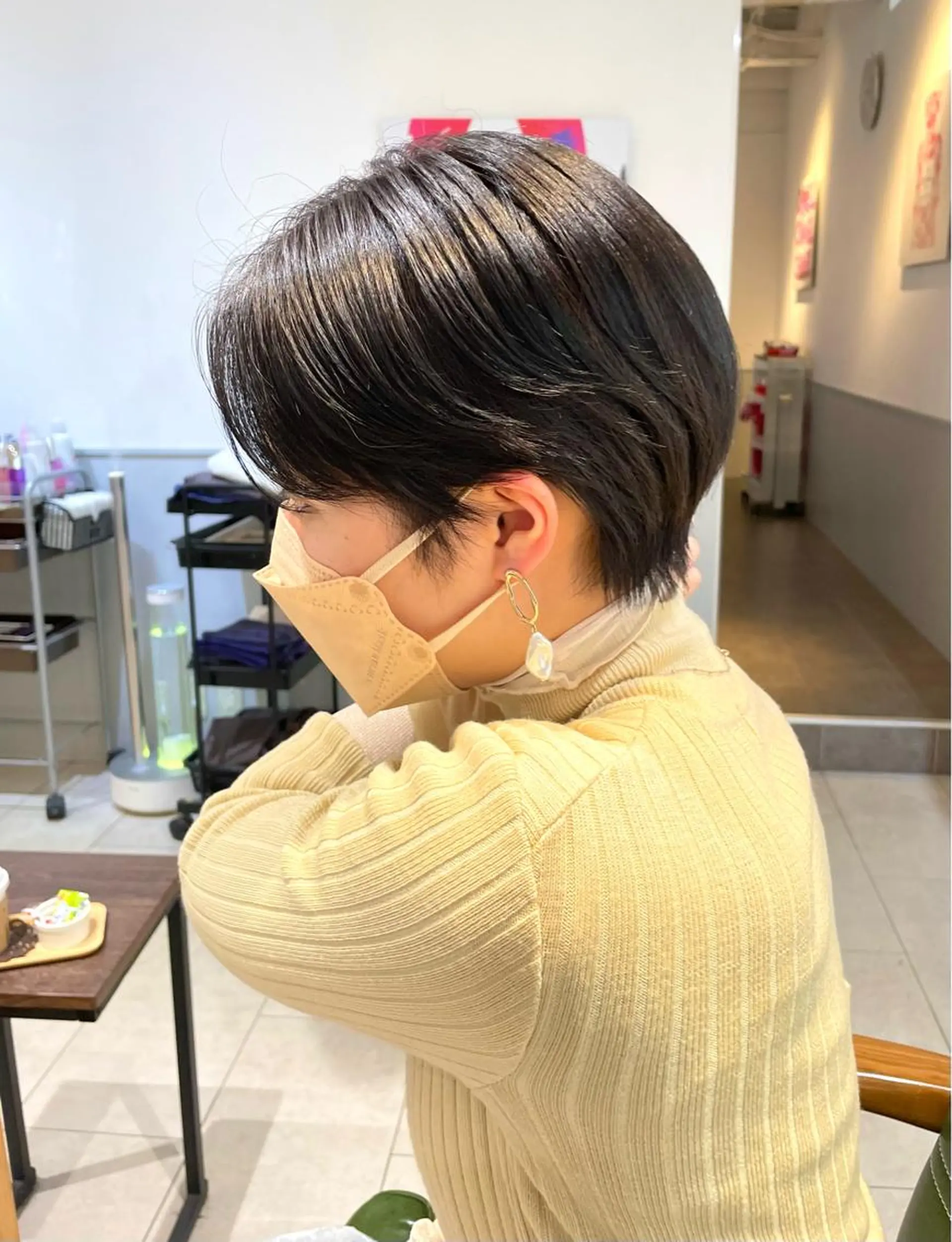 ショート カット ヘアカラー トリートメント salowin梅田茶屋町north所属・くがれいじ 梅田/ショート/ボブのヘアスタイル