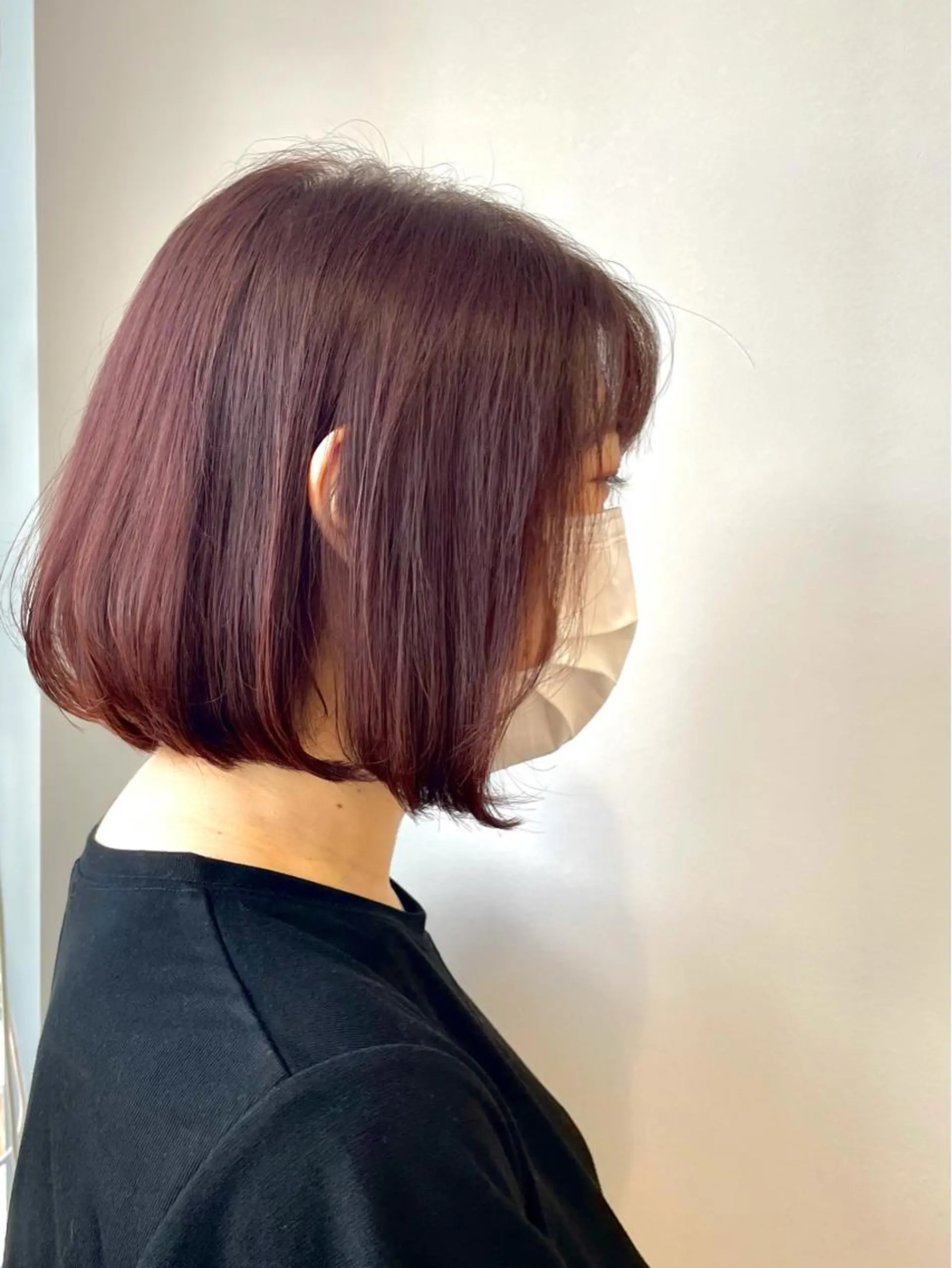 ショート カラー ピンクカラー ボブ カット パーマ ヘッドスパ モデルさん募集中IT byALBUM八王子のヘアスタイル