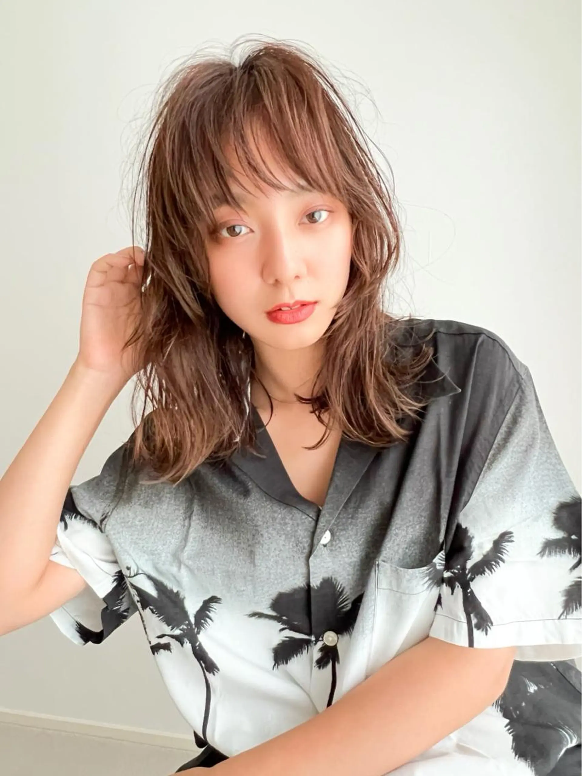 ミディアム 艶髪/レイヤーカット /髪質改善/清水のヘアスタイル