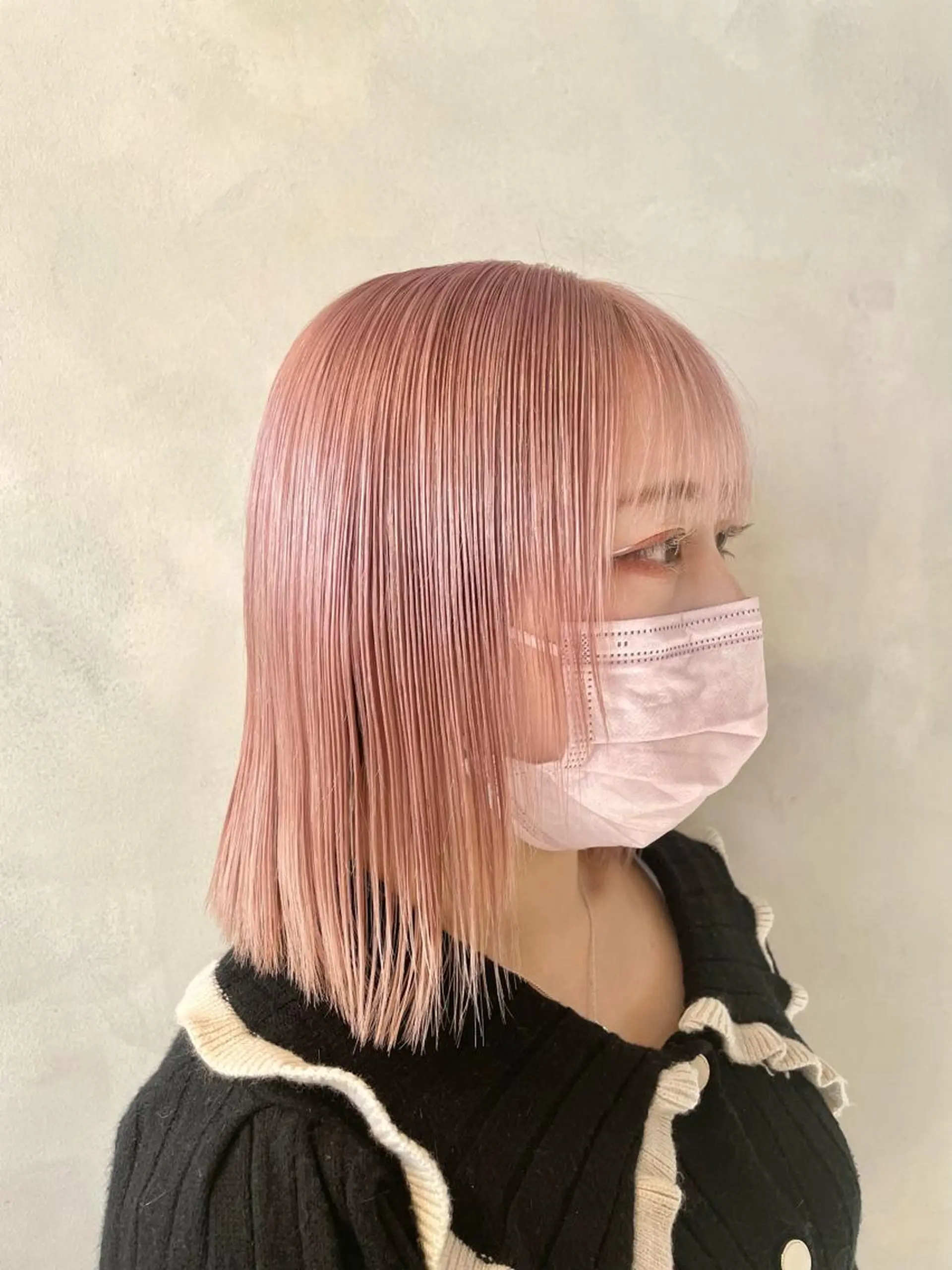 ショート カラー ピンクカラー ホワイトピンク ハイトーン×レイヤー ／遠藤将太のヘアスタイル