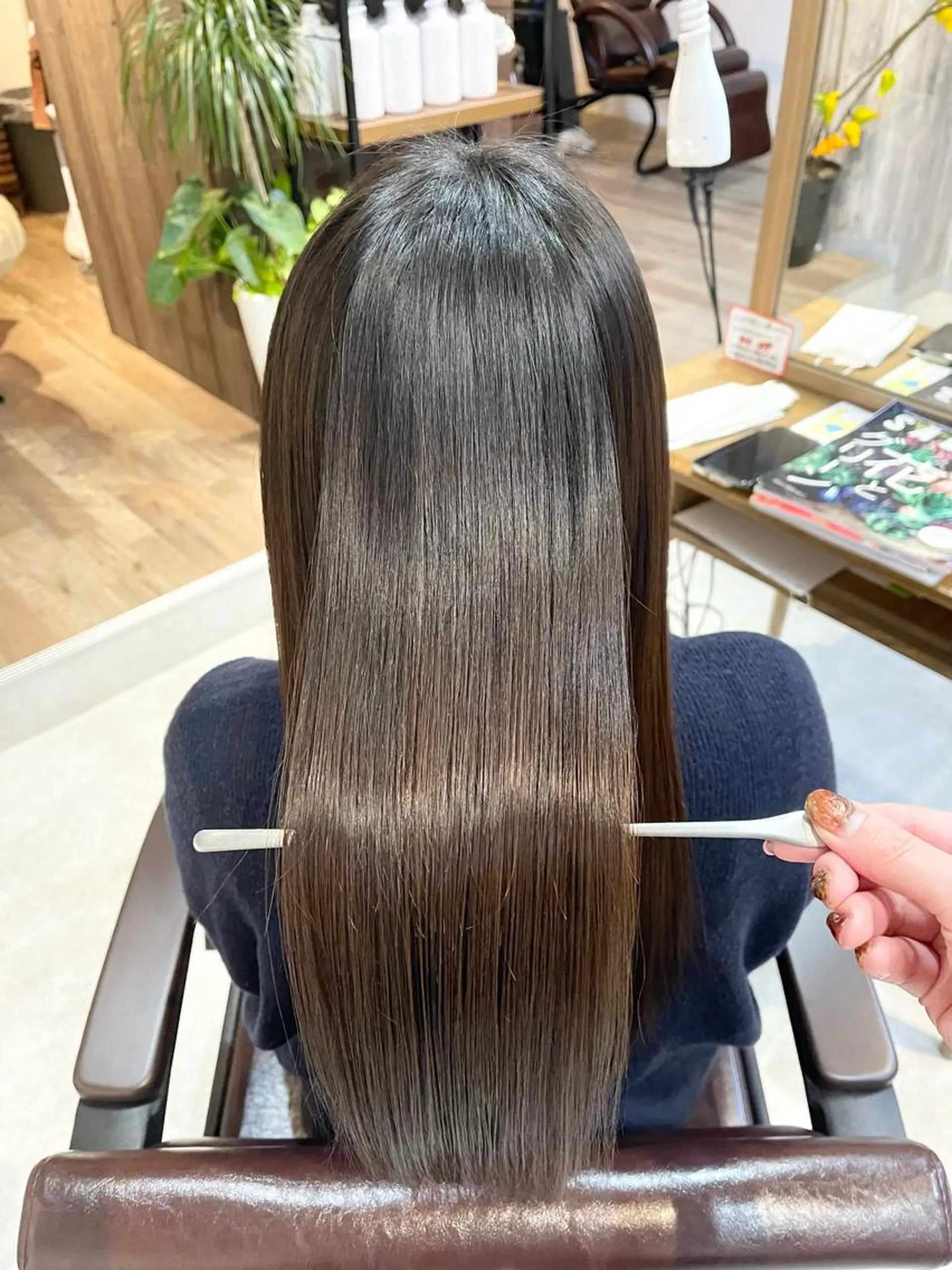 ロング カラー トリートメント 髪質改善で 憧れの潤艶美髪にのヘアスタイル