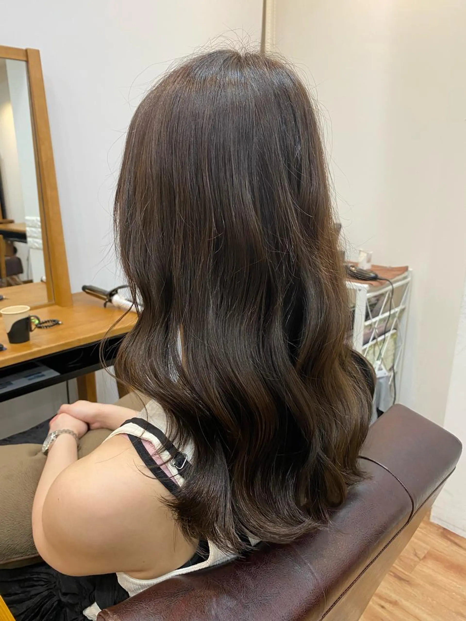 セミロング カラー 髪質改善&縮毛矯正 カット/soyaのヘアスタイル