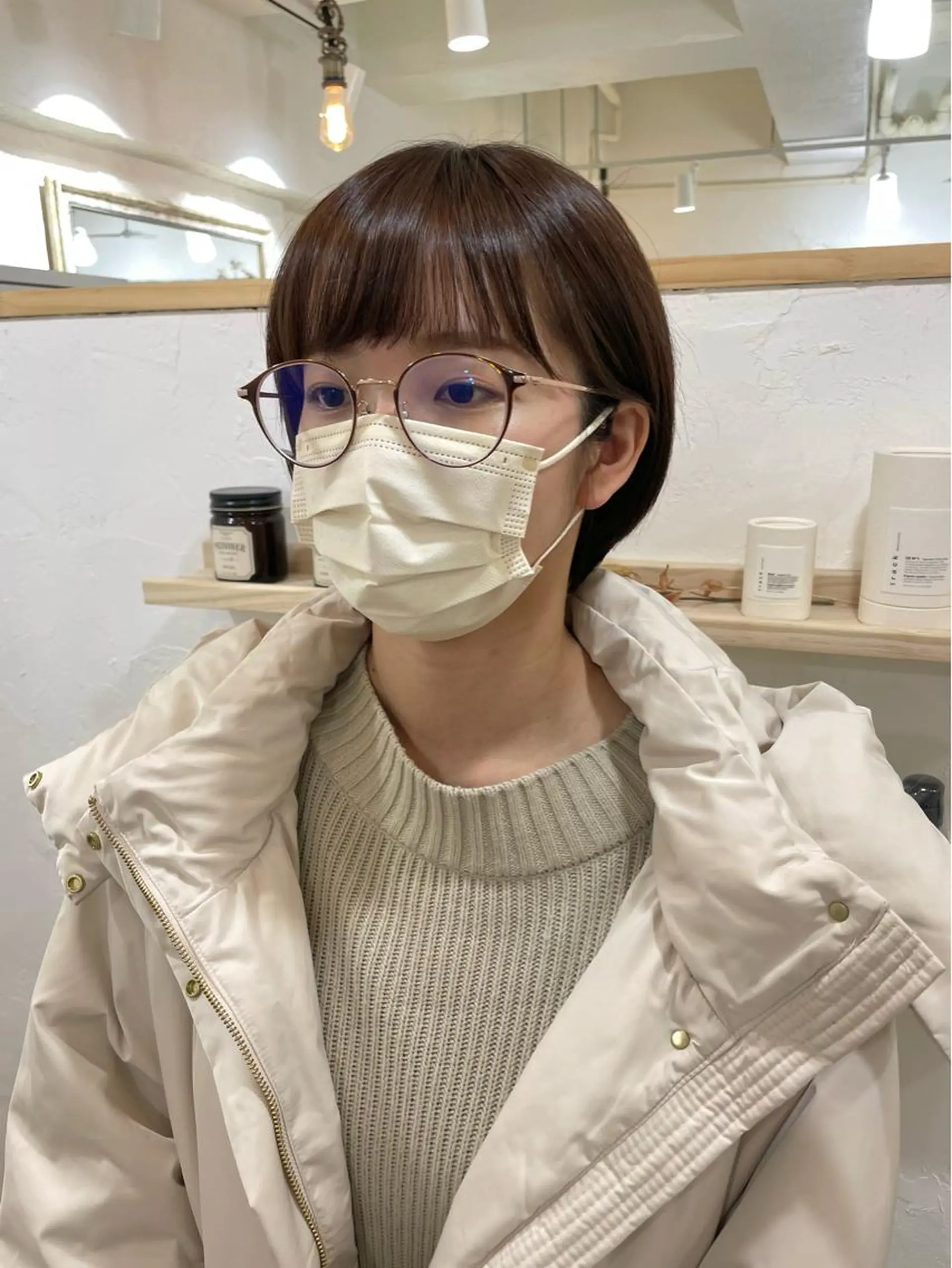 ショート パーマ 切りっぱなしボブ ボブ ショートヘア ウルフカット 銀座No.1髪質改善 縮毛矯正/本木のヘアスタイル