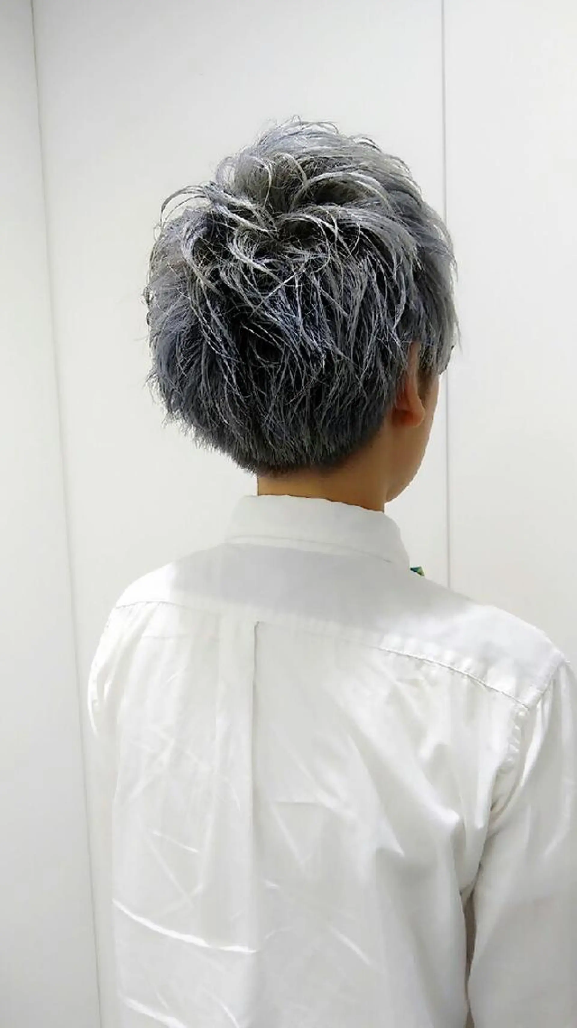 ショート カラー ブルーカラー シルバー ショートヘア 似合わせカラーリスト 佐竹　舞🌼のヘアスタイル