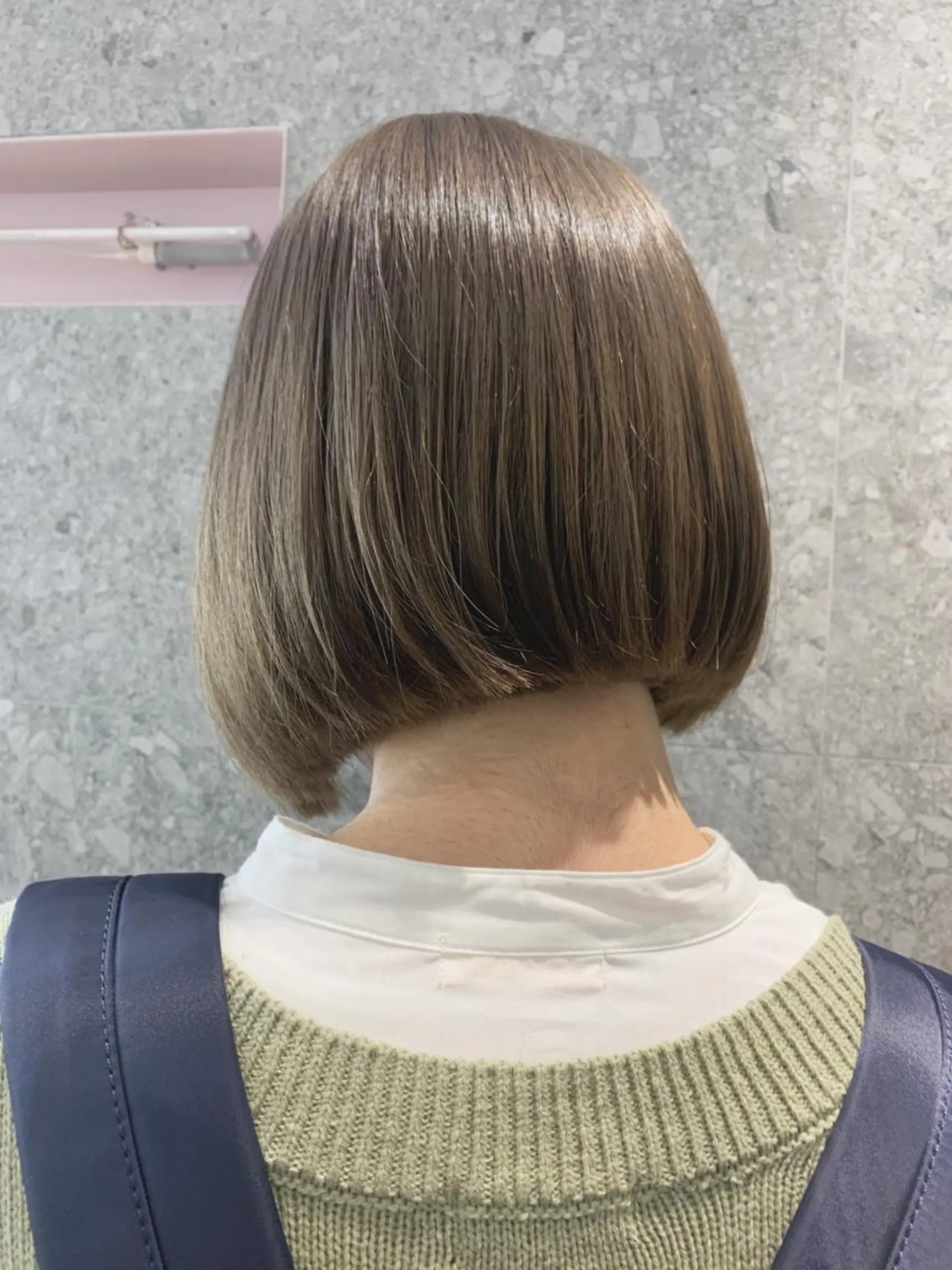 ショート カラー ボブ カット ヘアカラー トリートメント 山下 千明のヘアスタイル