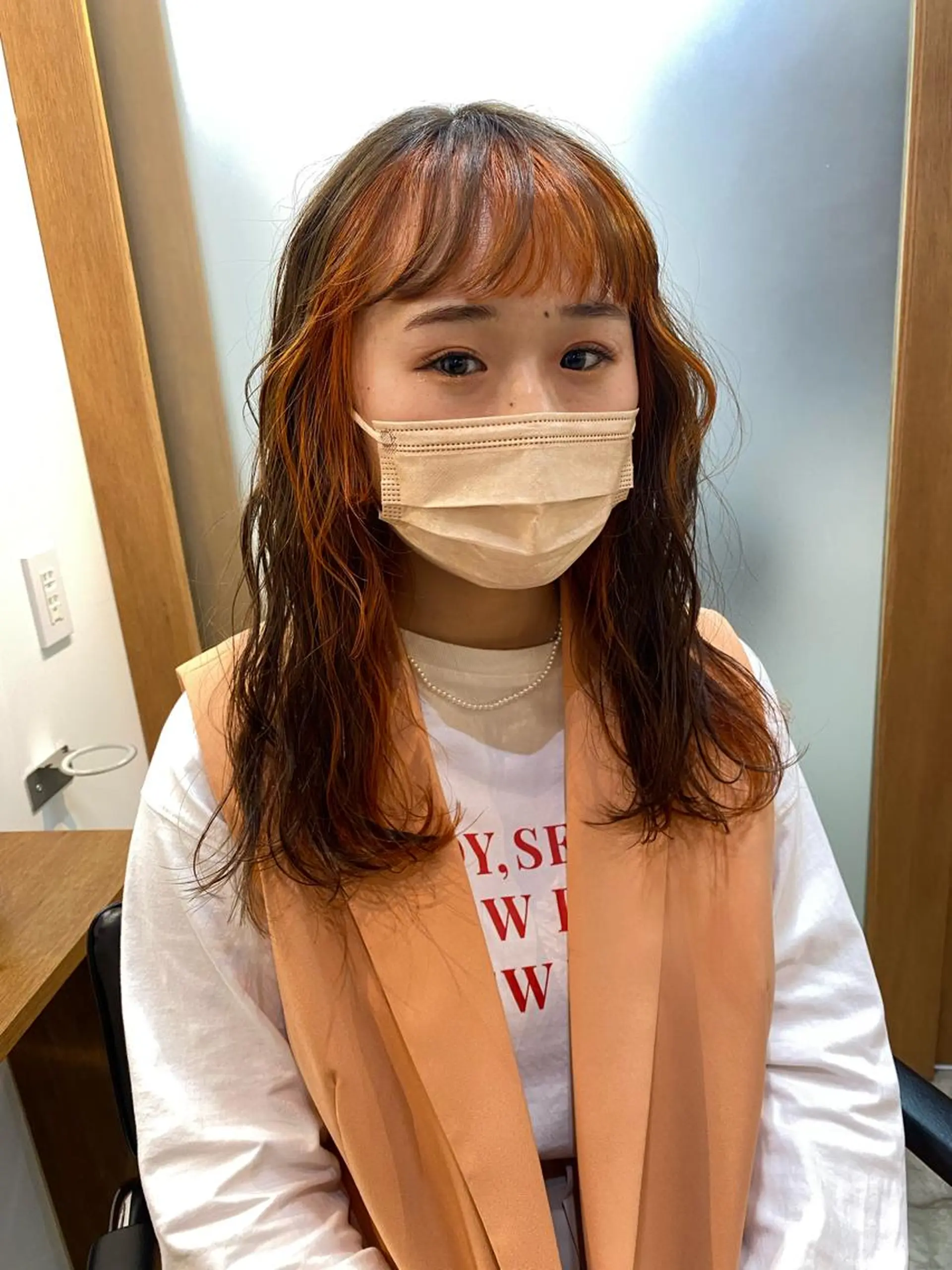 ロング カラー 砂原 ひよりのヘアスタイル