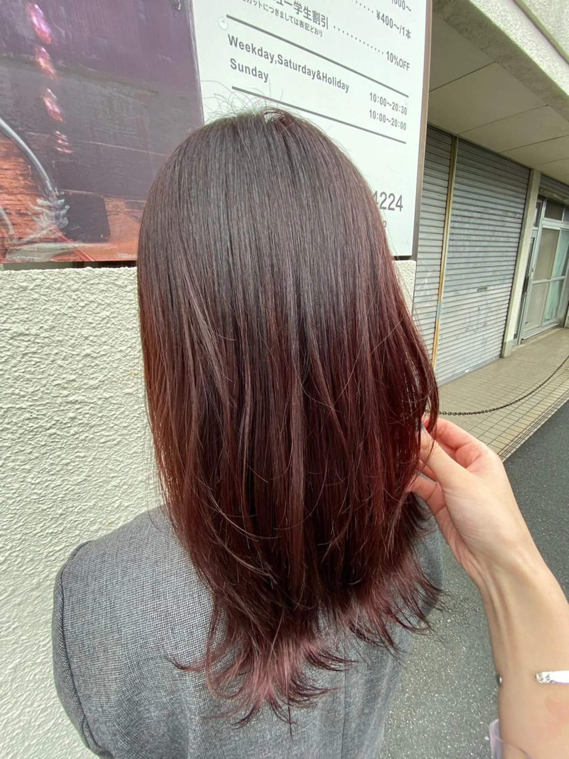 セミロング カラー ヘアアレンジ niconail 🧣ayu 📍烏山のネイルデザイン