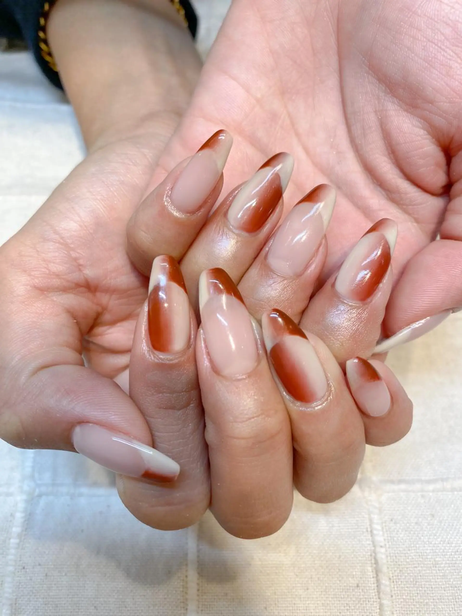ネイル フレンチネイル オンブレフレンチ ハンドネイル 表参道colore所属・表参道colore店 REICAのネイルデザイン