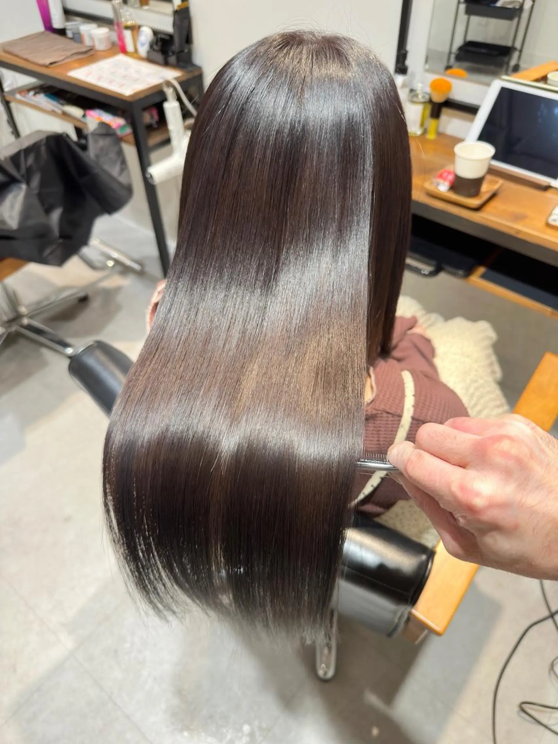 ロング 丹羽大喜 縮毛矯正/美髪矯正のヘアスタイル