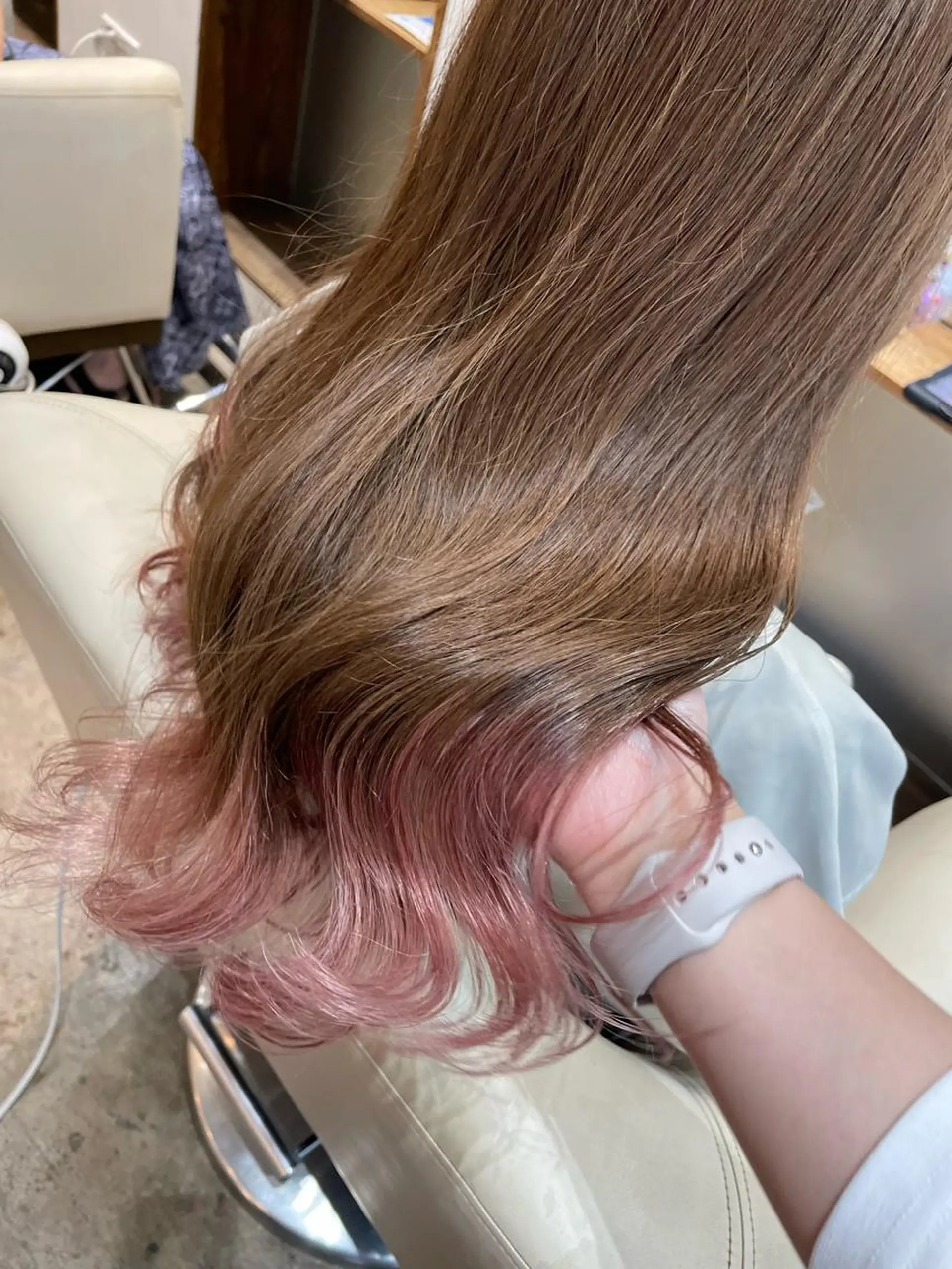 ロング カラー カット ヘアカラー トリートメント 【完全個室】髪質改善 暖色カラー/山崎唯奈のヘアスタイル