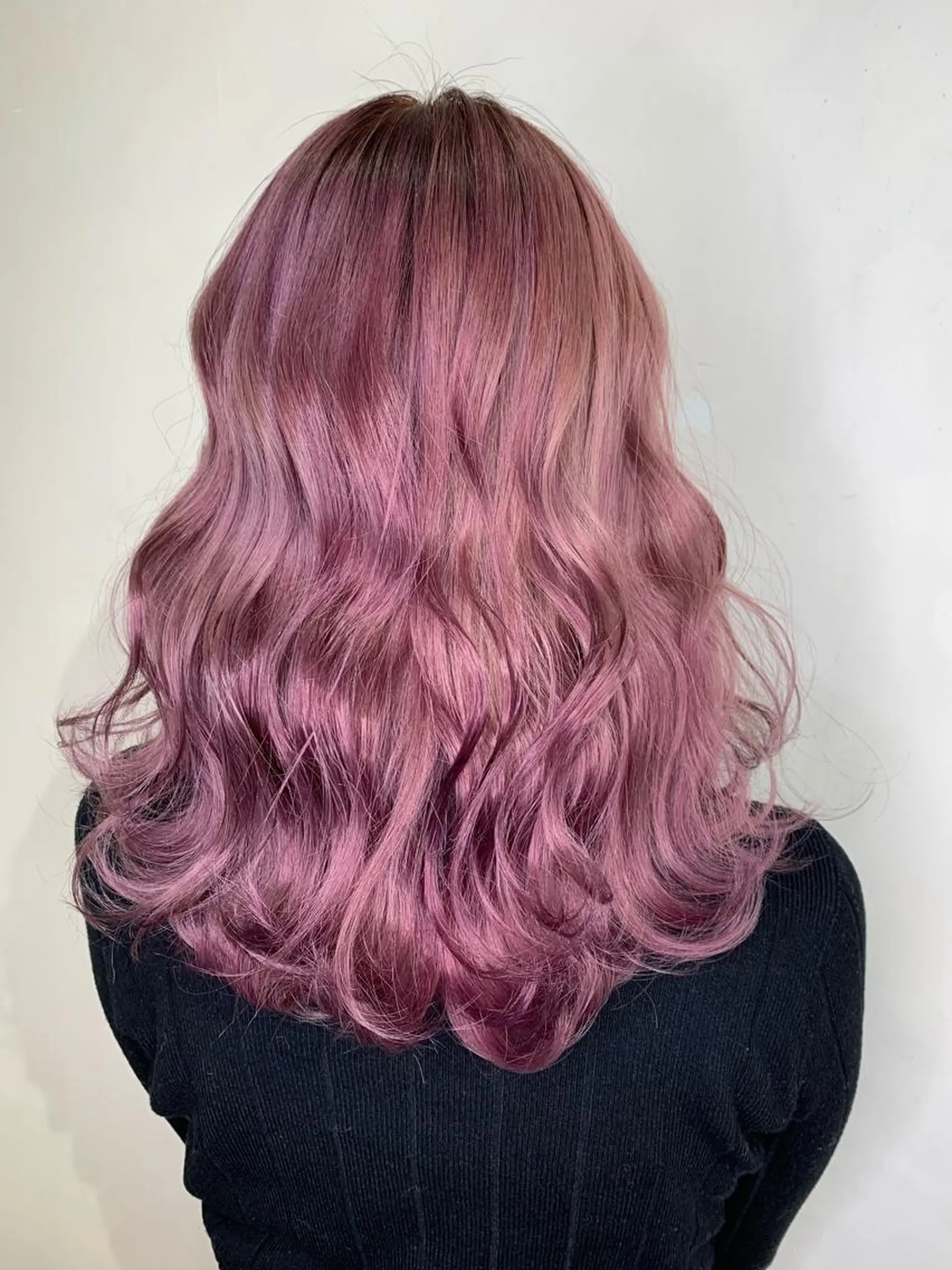 ミディアム カラー ブリーチ ラベンダーカラー ピンクカラー ピンクラベンダー ヘアカラー JIL BLAN千葉所属・JIL BLAN千葉 代表　Toshikiのヘアスタイル