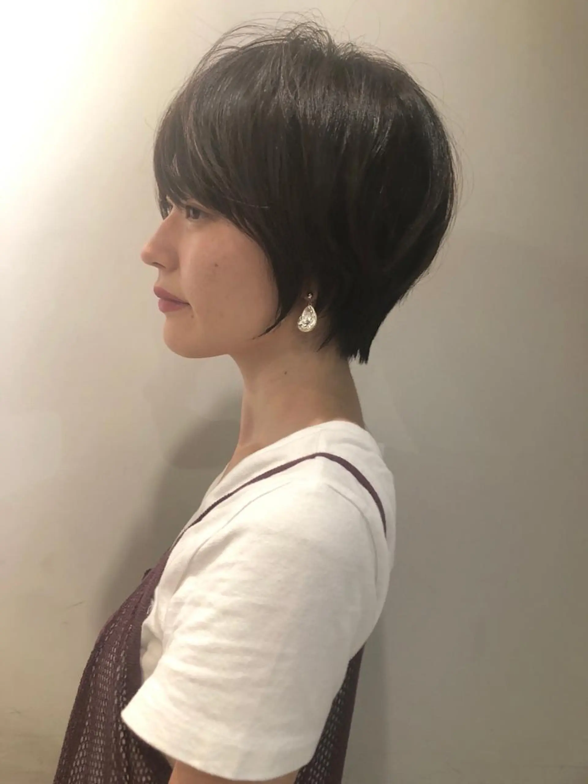 ショート カラー ショートヘア カット ヘアカラー トリートメント 上品な大人レイヤー 🍀渋谷🍀濱口敬太のヘアスタイル