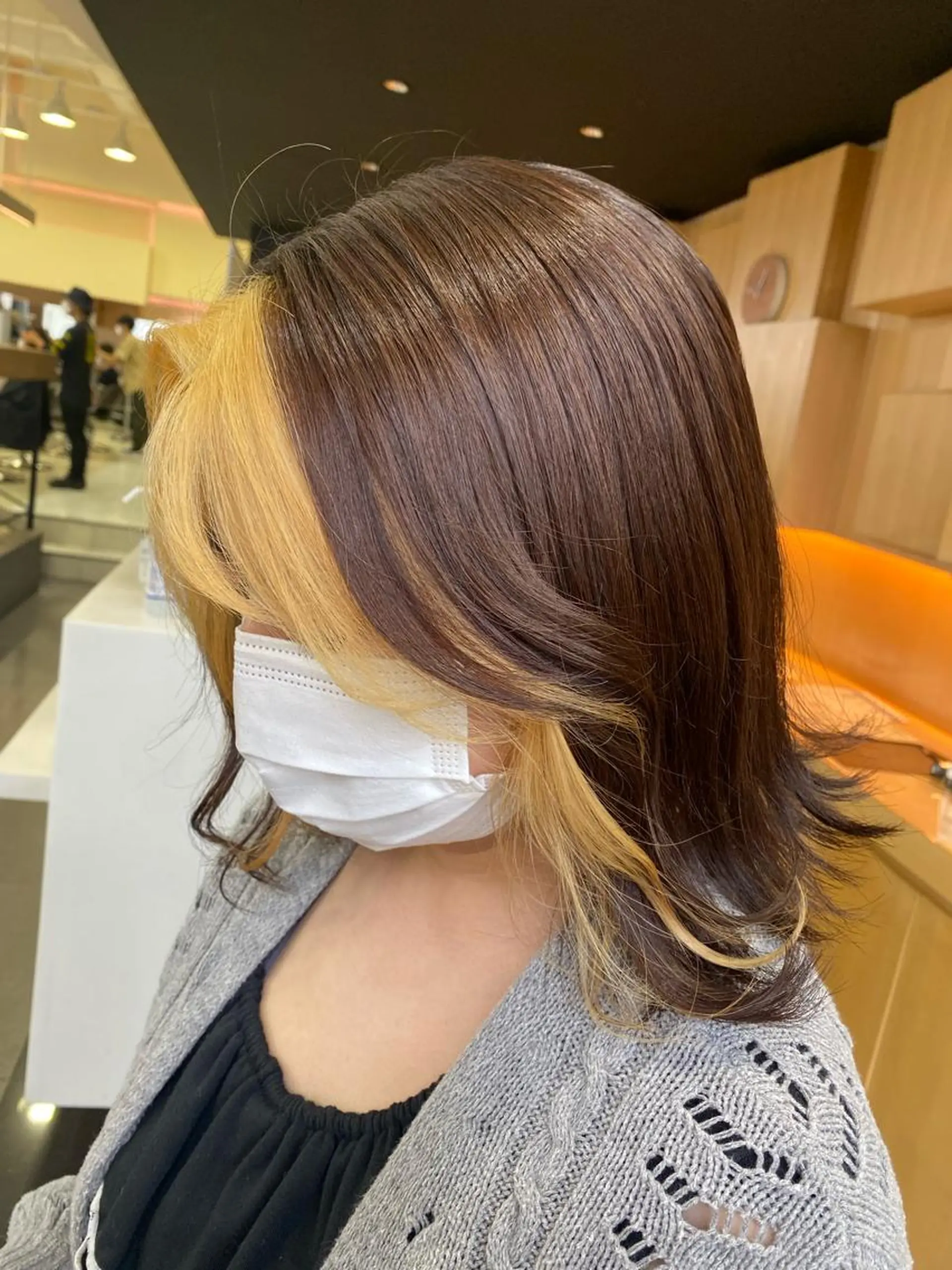 ミディアム カラー ヘアアレンジ TSUNA 🌙 Lim 五反田のマツエク・マツパデザイン