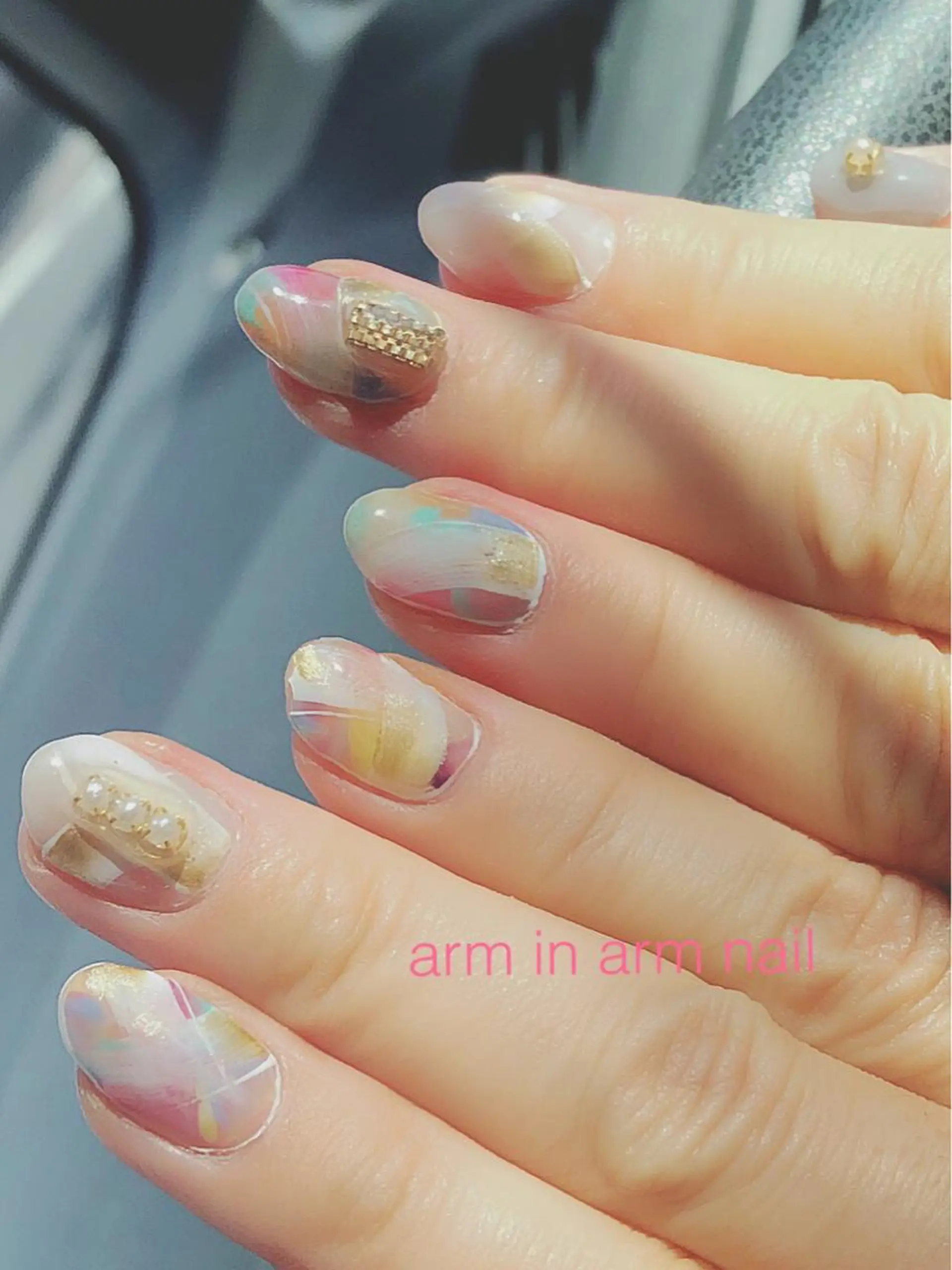 ネイル arm in arm ︎✿Yamamotoのマツエク・マツパデザイン