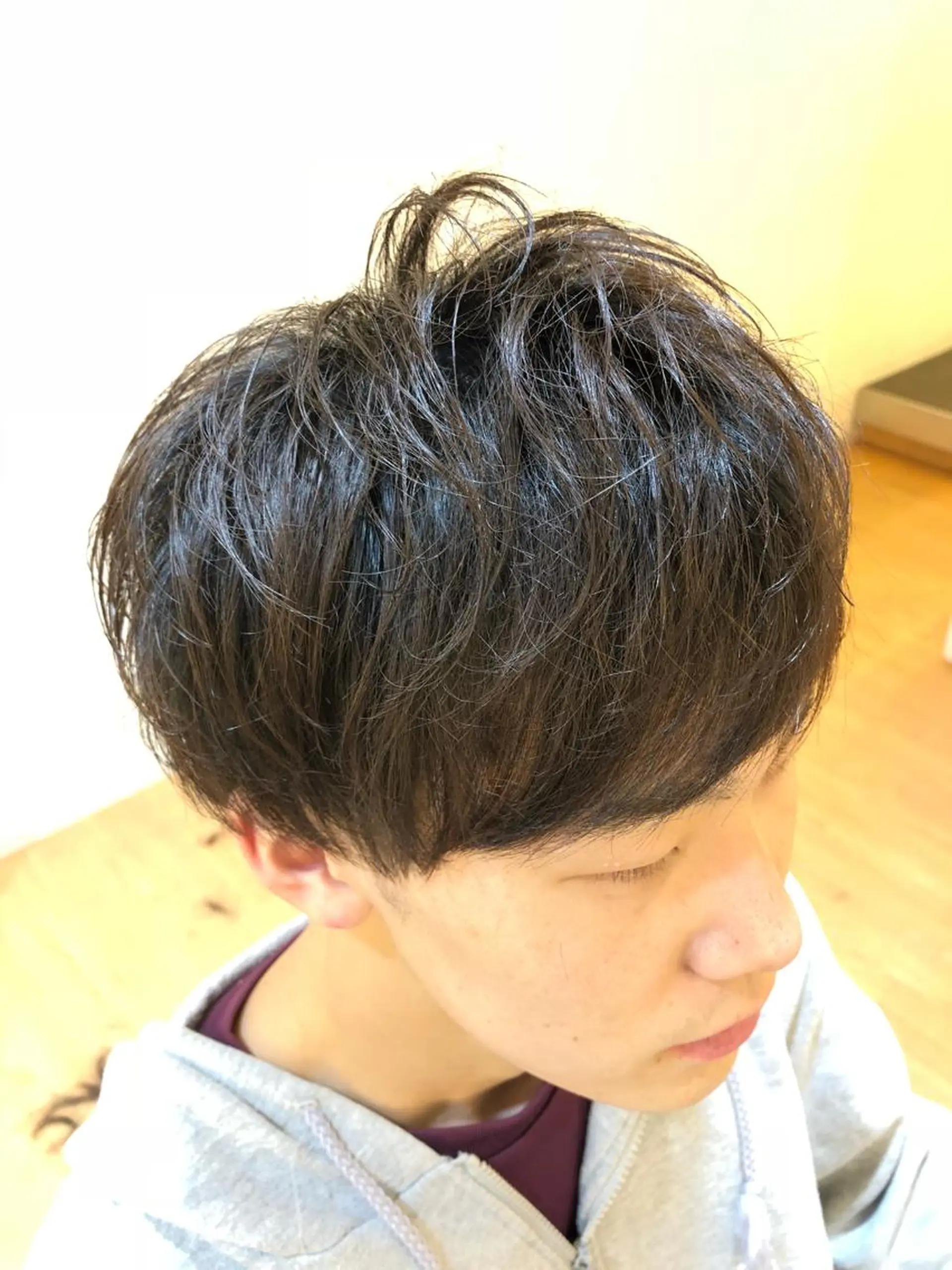 ショート パーマ メンズ メンズカット 三村洸斗のヘアスタイル