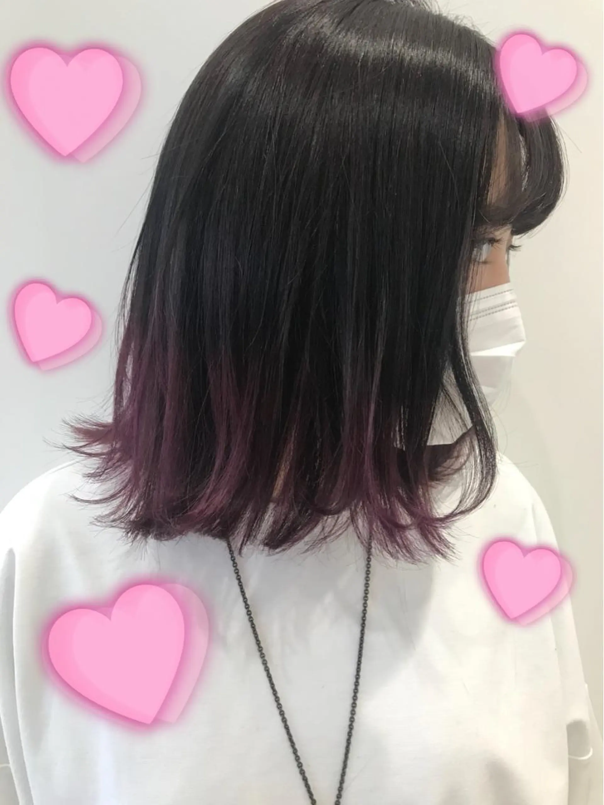 カラー ピンクカラー ピンクパープル EMANON新宿東口所属・新宿駅近♡個室 ♡関口三都季🌜のヘアスタイル