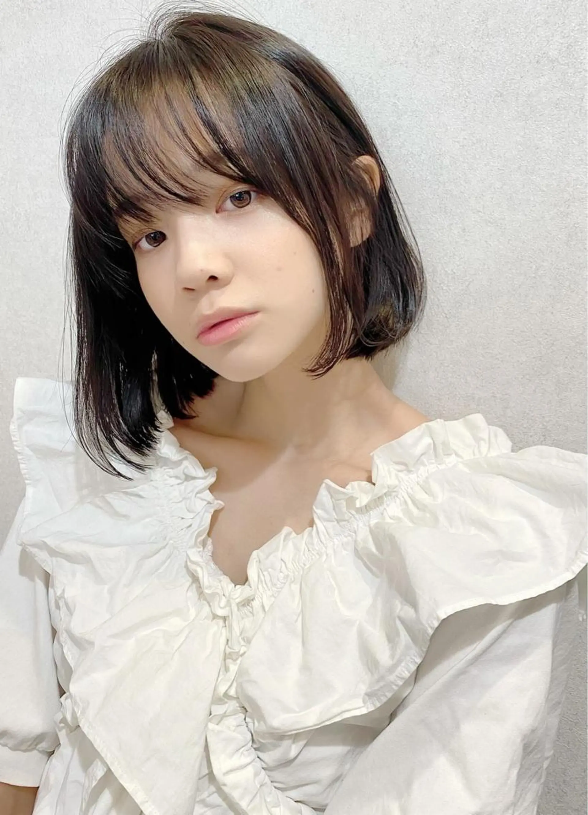 ショート ノンダメージ⭐️ 透明感カラー中田七菜のヘアスタイル