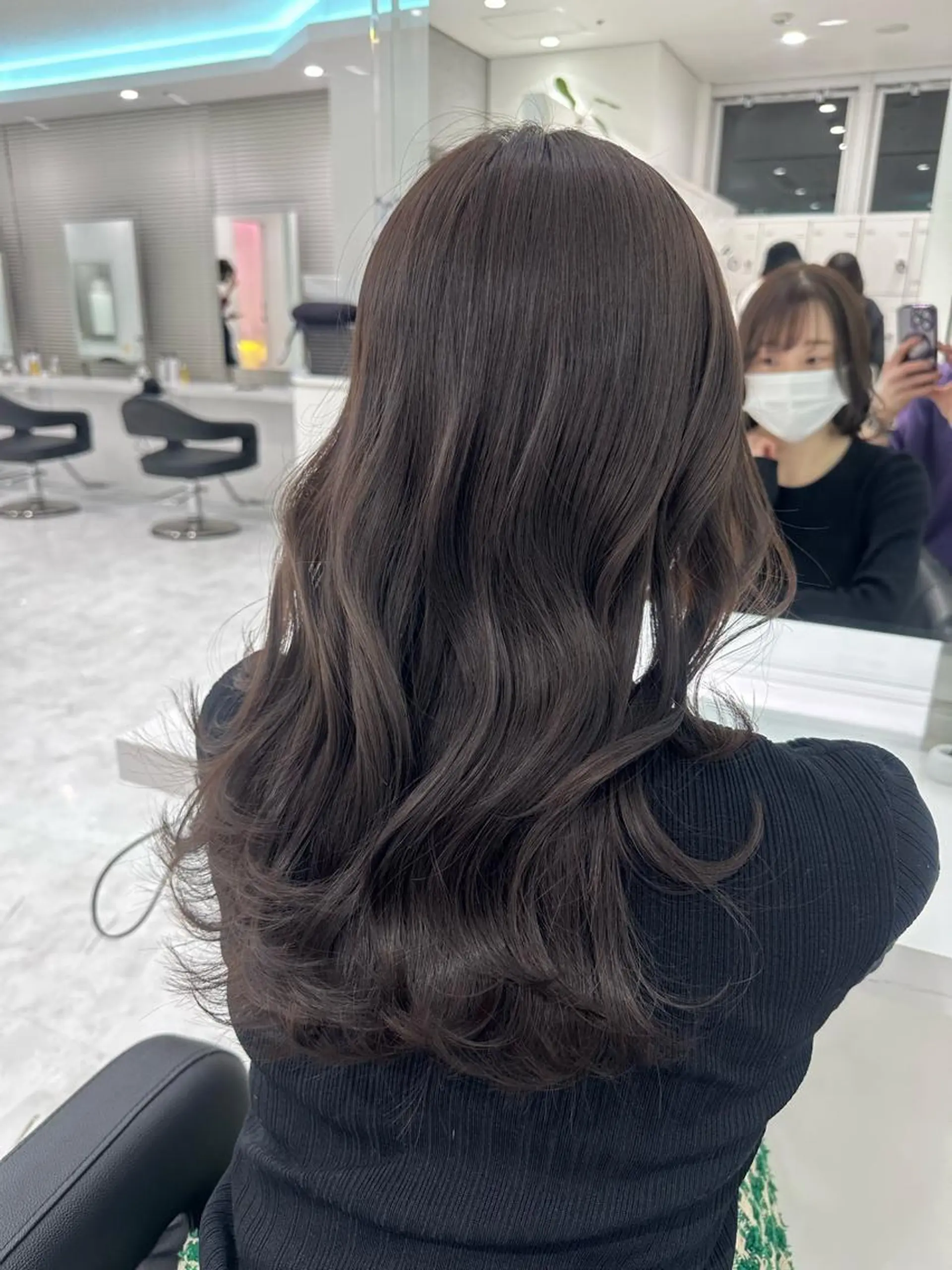 セミロング カラー ヘアカラー トリートメント ♡上品韓国髪♡ブラ ウン/SAYATOのヘアスタイル