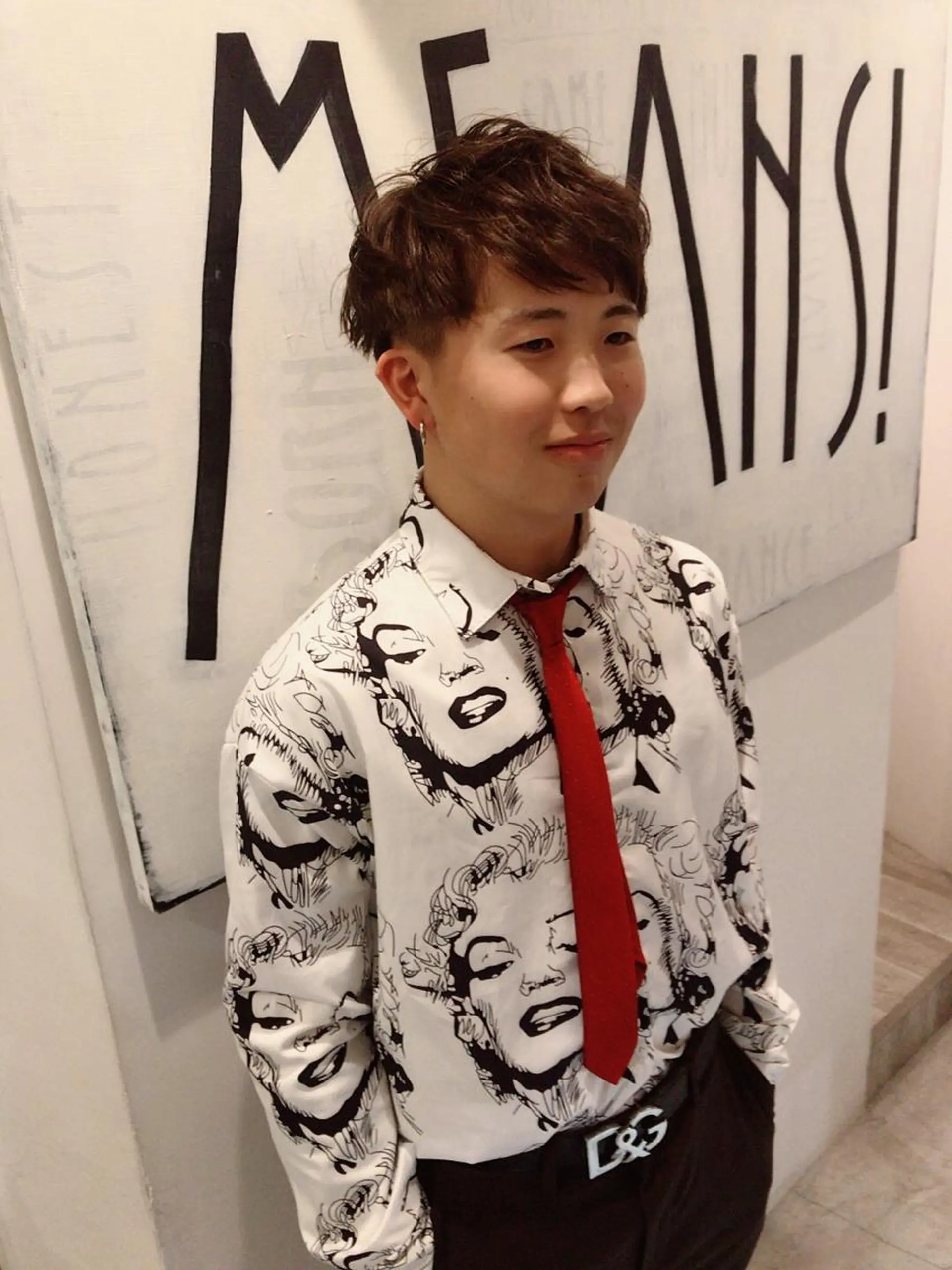 ショート カラー パーマ ヘアアレンジ メンズ 卒業式のヘアスタイル カット ヘアカラー ちこ .のヘアスタイル