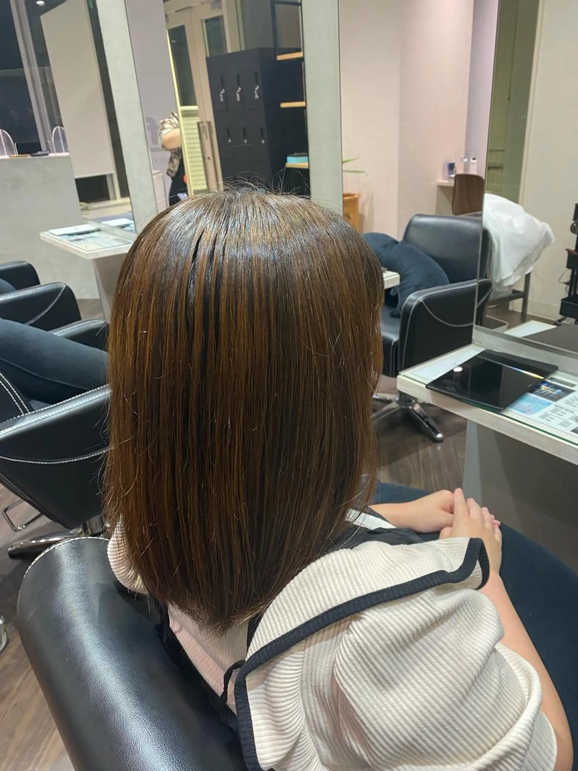 セミロング カラー ｼｮｰﾄﾓﾃﾞﾙさん 大募集🌟Mayuのヘアスタイル