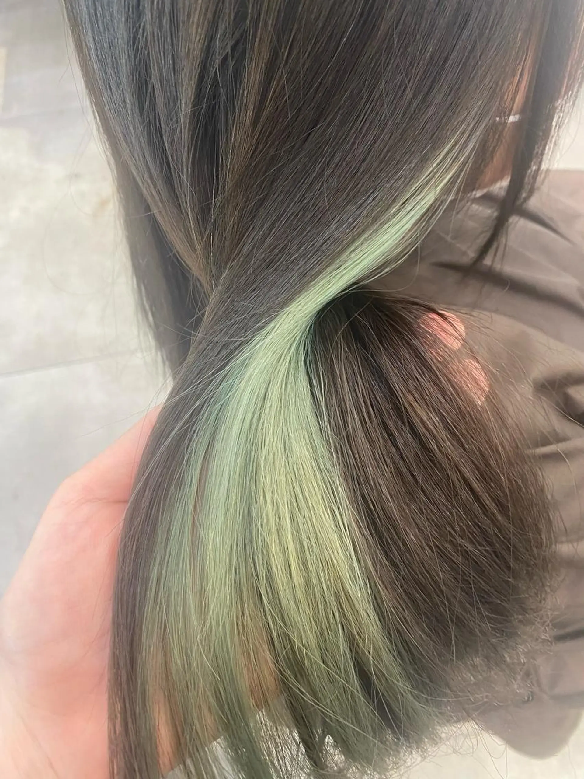 ロング ヘアカラー トリートメント akina＊ブリーチ ♡トレンドヘアのヘアスタイル