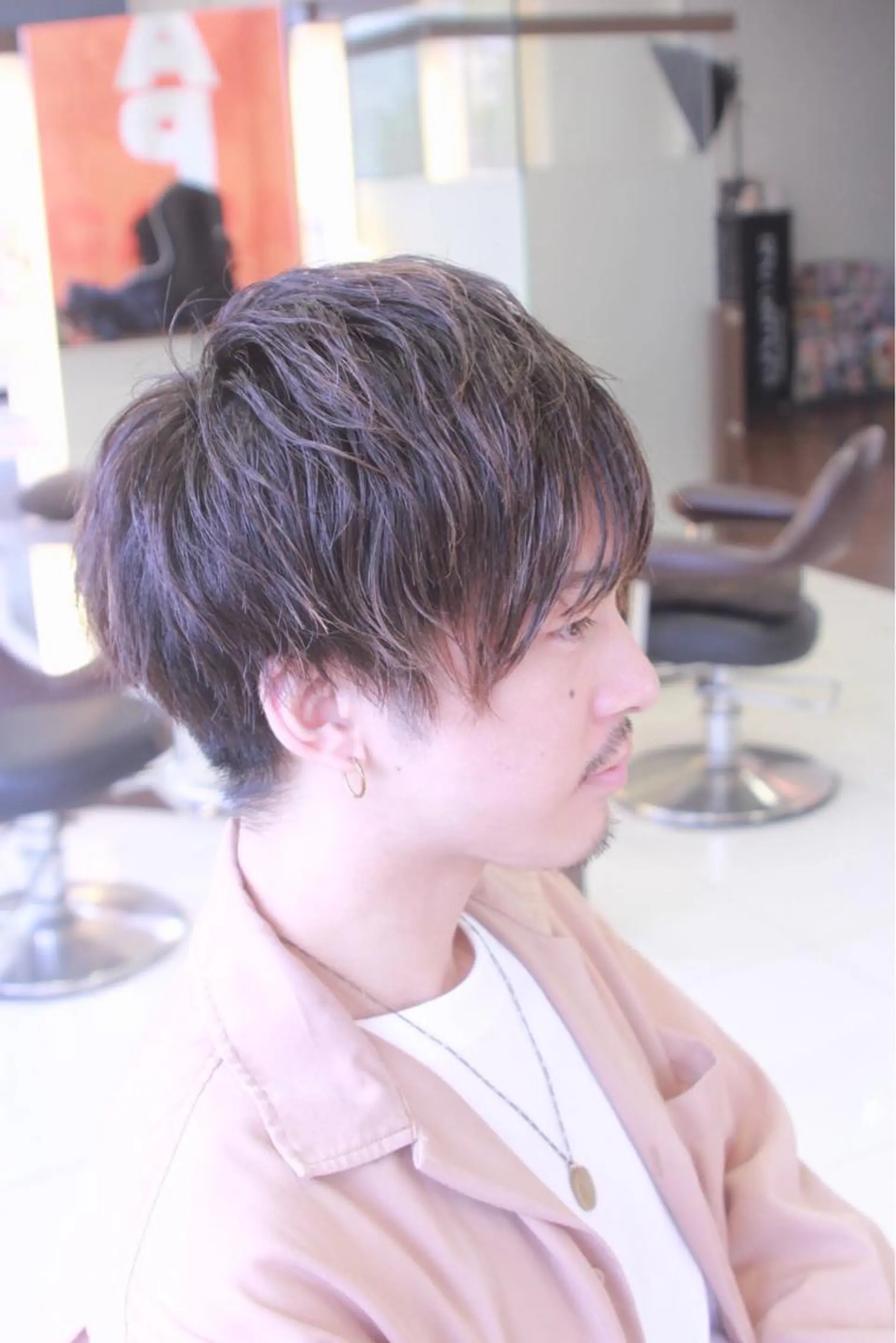 メンズ マッシュ ツーブロック カット 🟦メンズパーマ🟦 横浜駅｜小上馬淳司のヘアスタイル