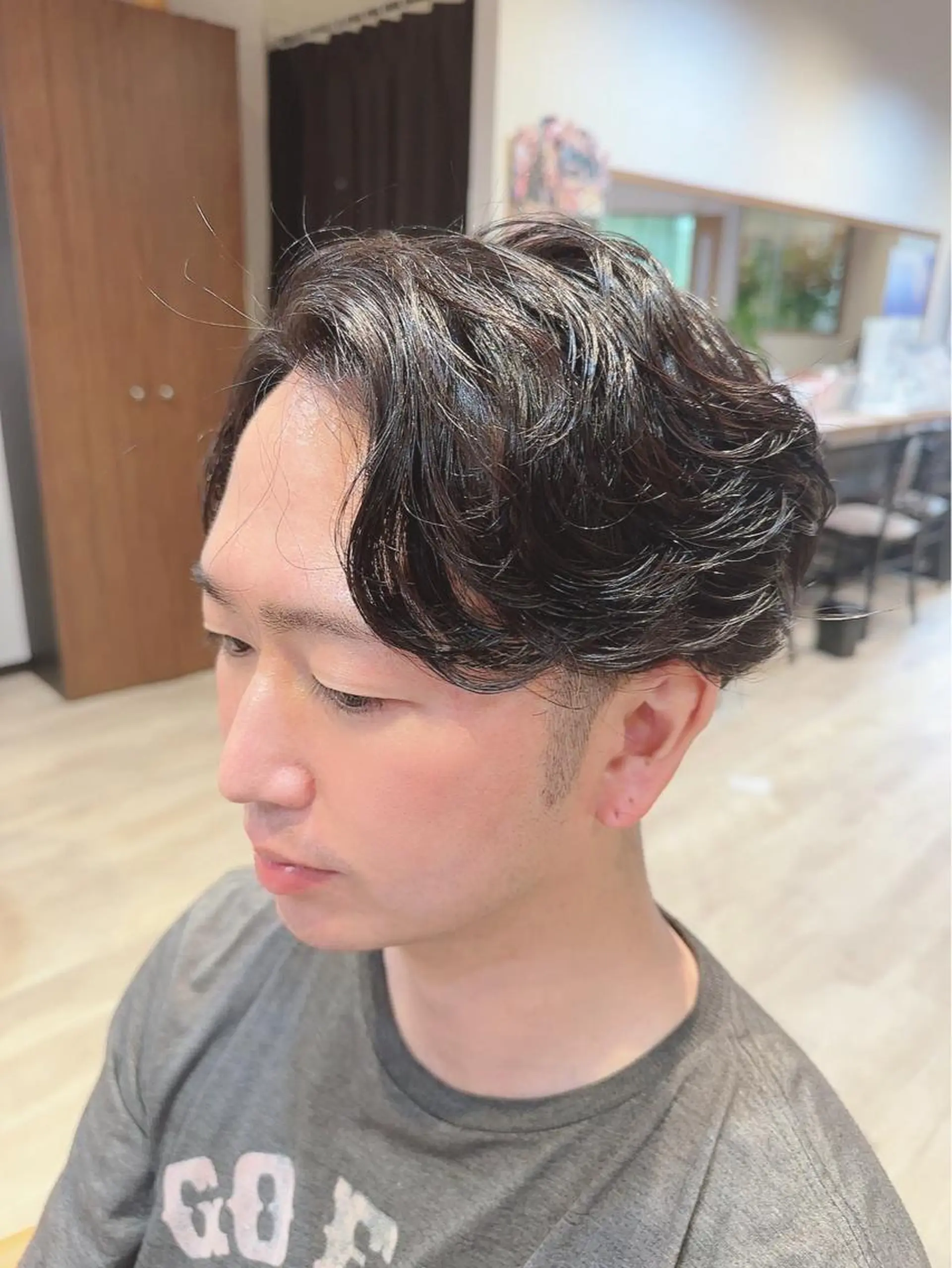 パーマ メンズ 髪質改善&ストレート ✂︎鈴木青樹のヘアスタイル