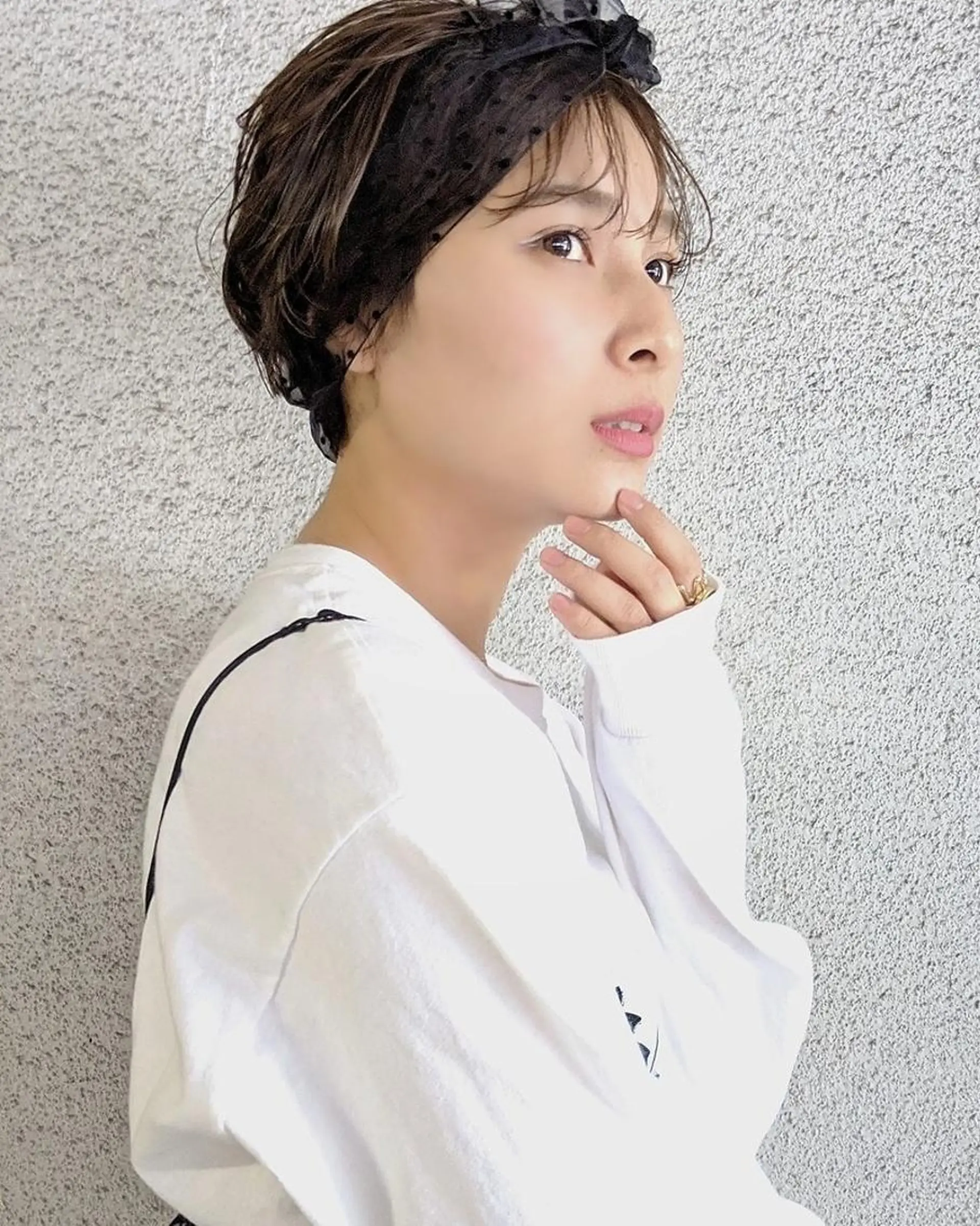 ショート カラー ヘアアレンジ 南堀江 möwen ( メーヴェ )所属・mowen RUIのヘアスタイル