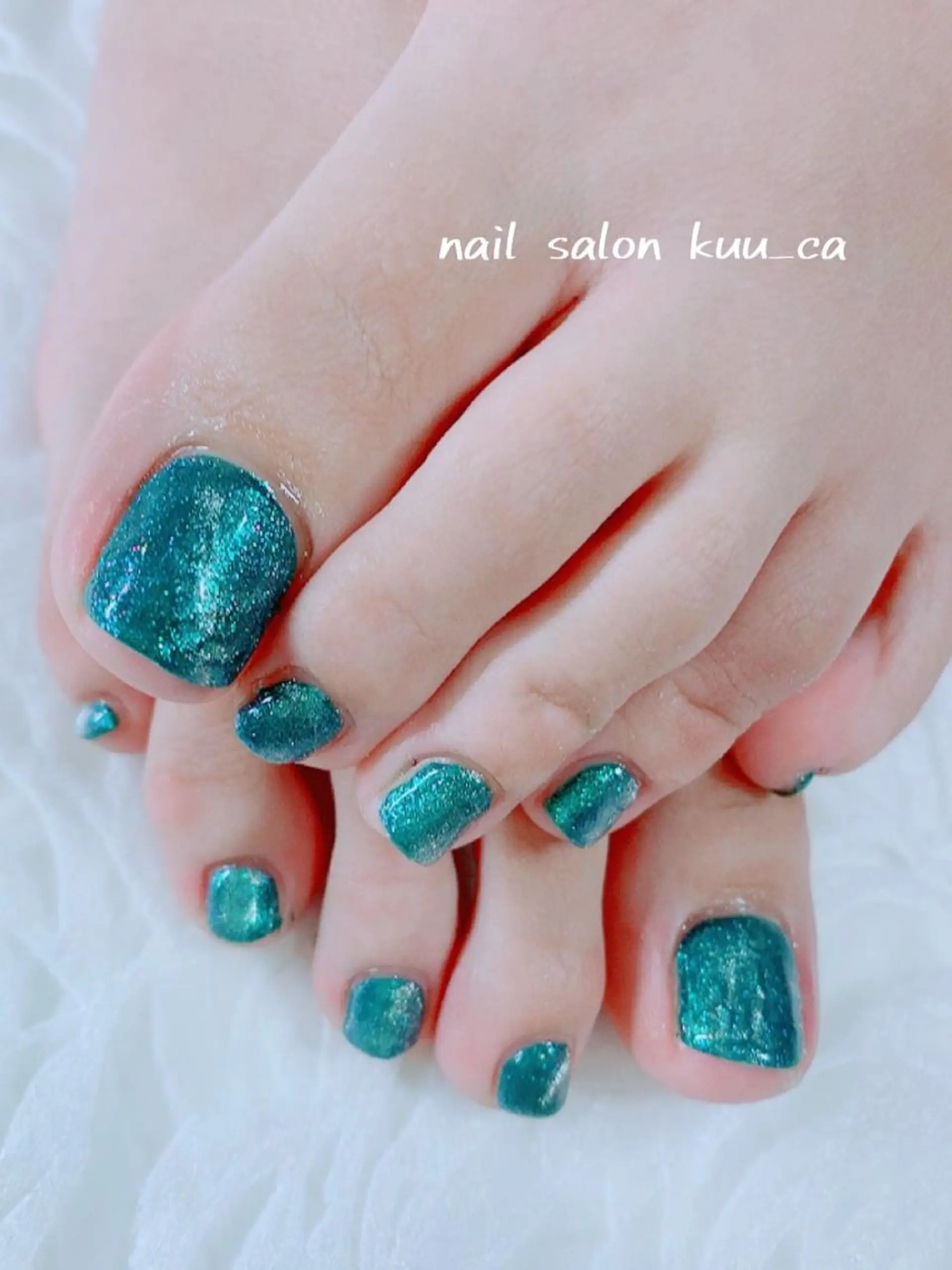 ネイル ブルー マグネットネイル nail salon kuu_caのネイルデザイン