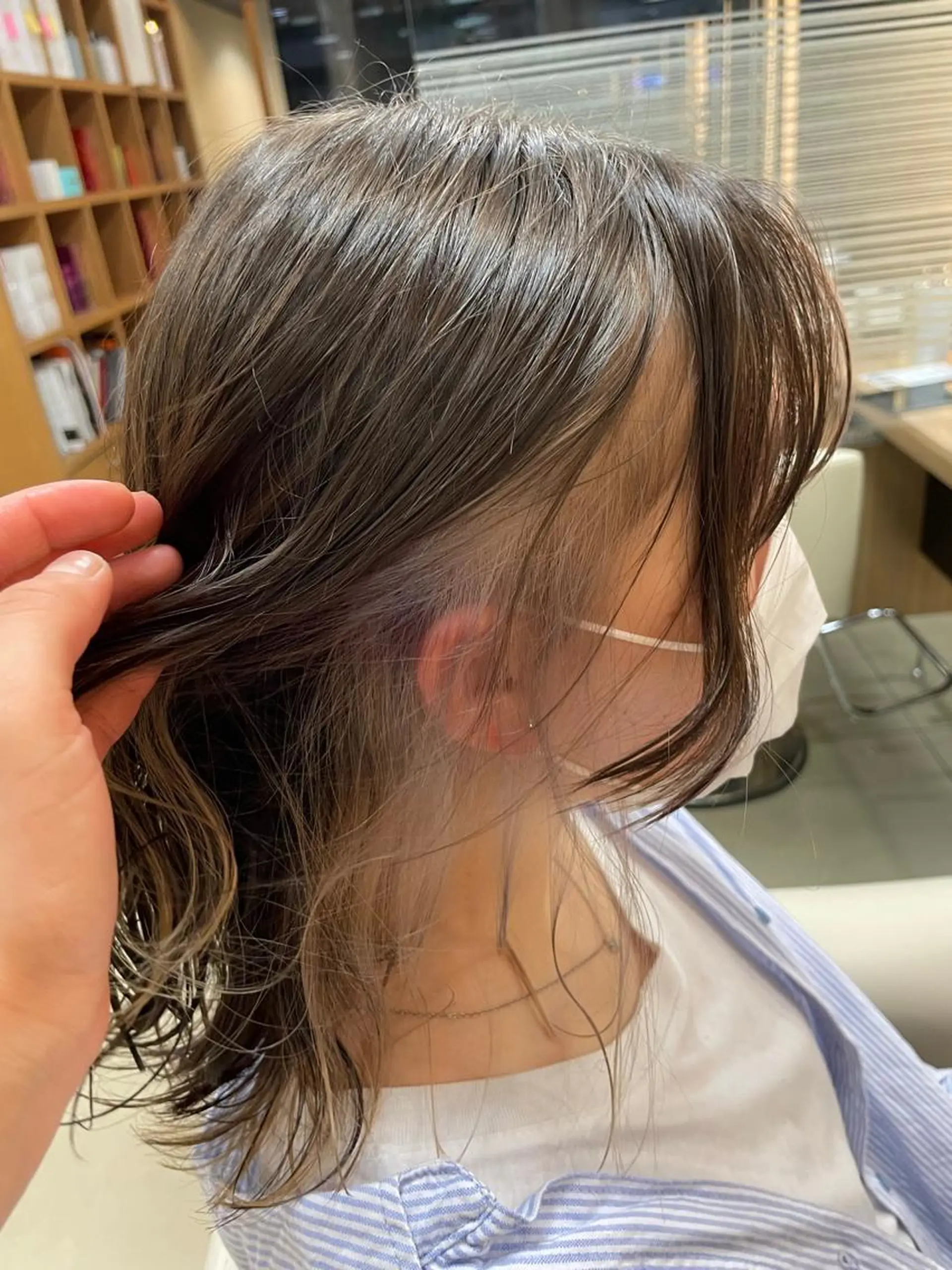 ミディアム カラー ボブ/透明感 カラー /風花のヘアスタイル