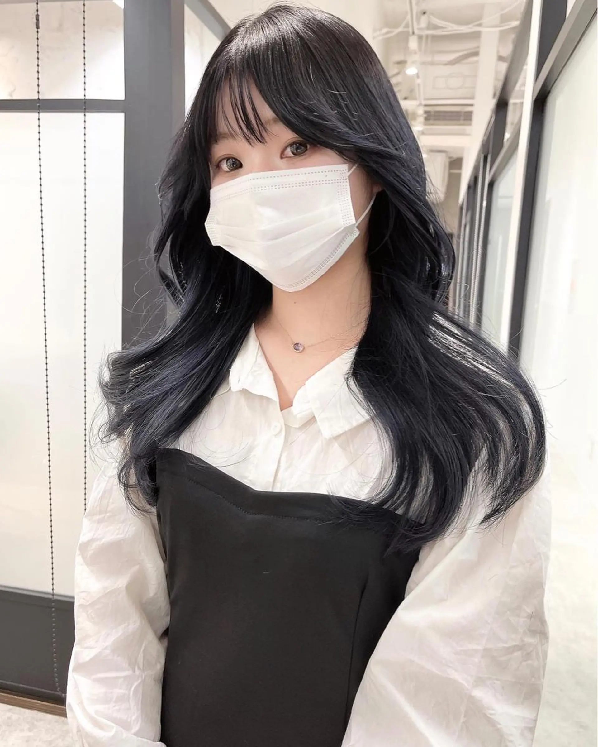 ロング 韓国風ヘア レイヤーカット カット ヘアカラー トリートメント 韓国レイヤーカット 髪質改善▫️水野有真のヘアスタイル