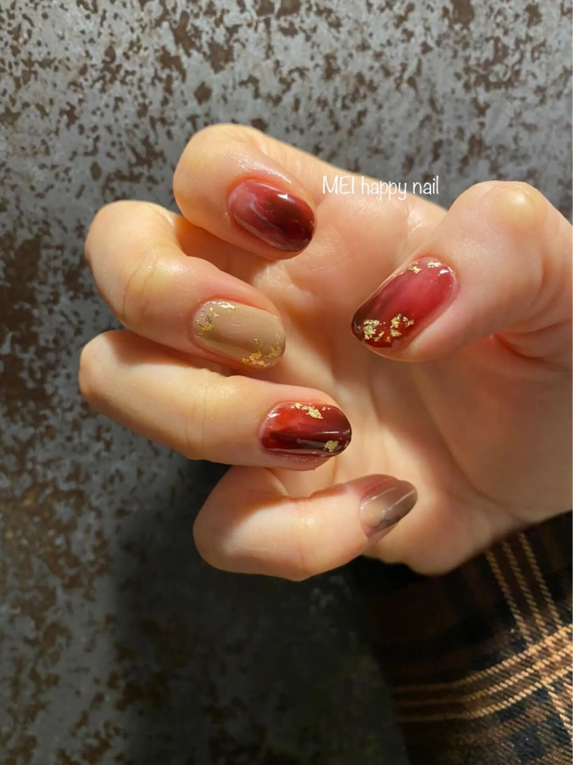 ネイル 北浦和 自爪育成ケアのネイルデザイン