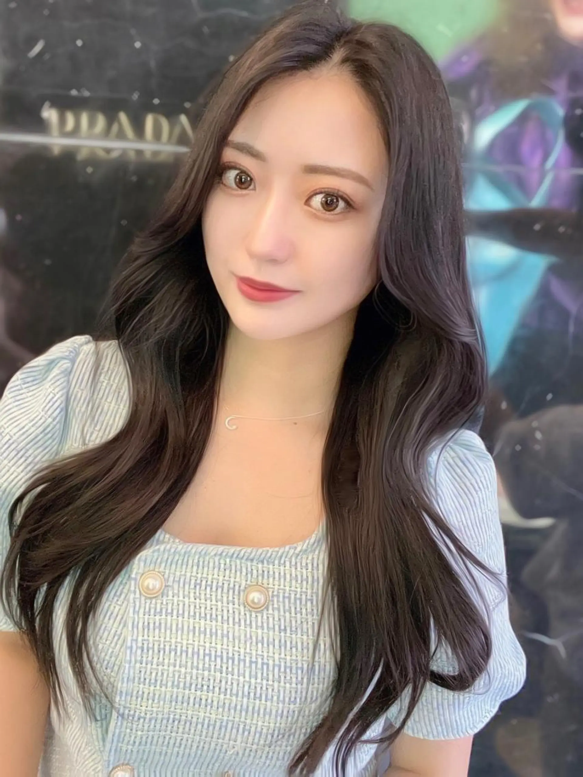 ロング カラー 韓国ヘア♡ 顔まわりカットayaのヘアスタイル