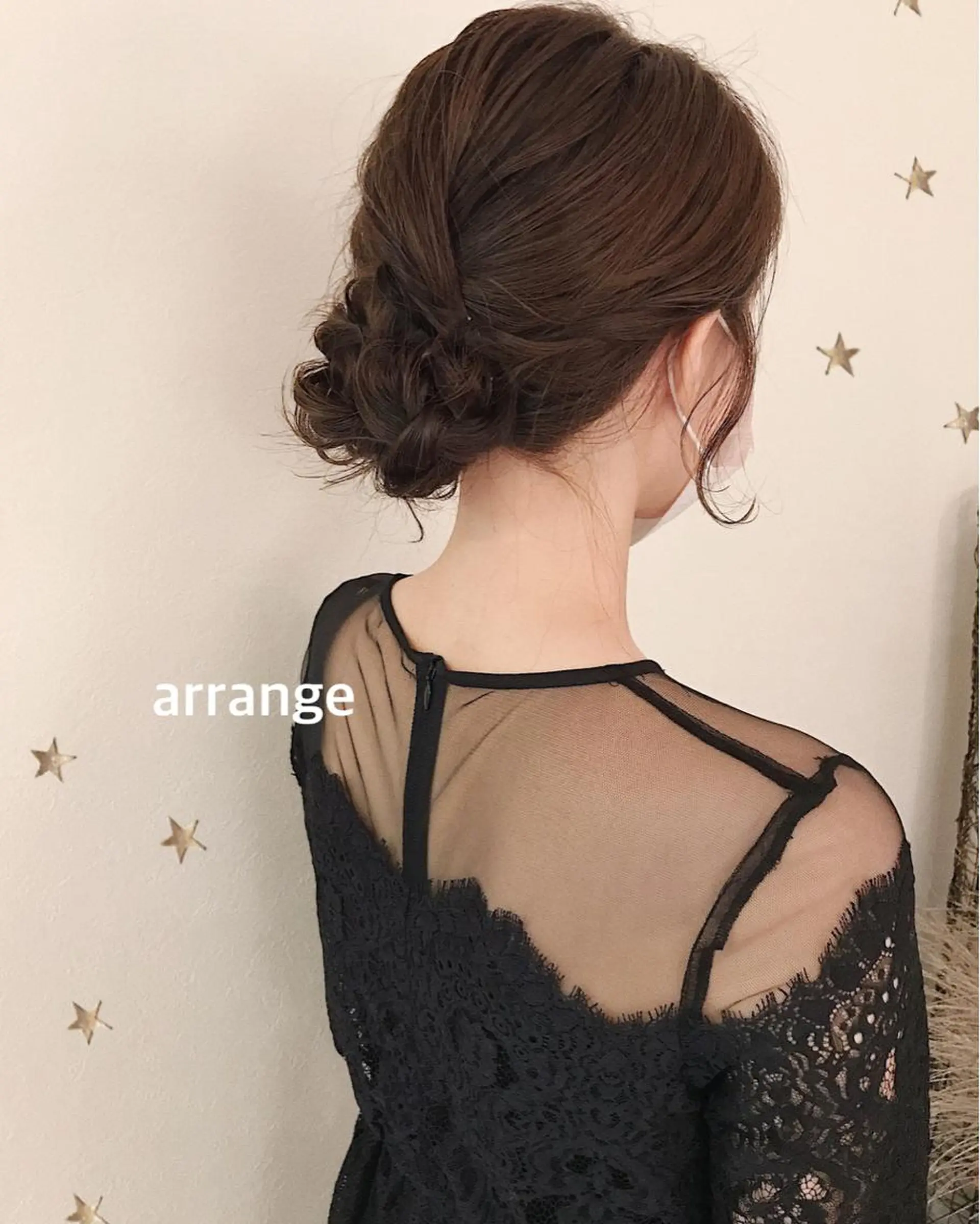 セミロング ヘアアレンジ ヘアセット 市川 千夏のヘアスタイル