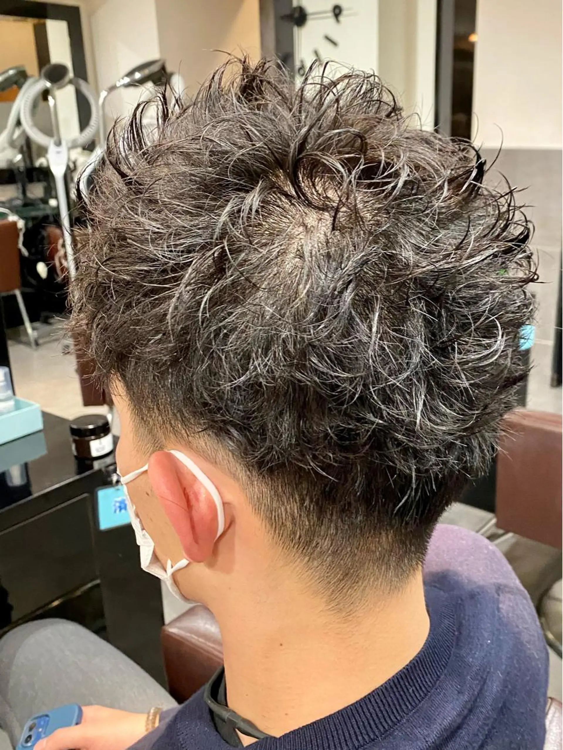 パーマ メンズ カット パーマ ⭕️メンズパーマ⭕️ 山口　裕太郎のヘアスタイル