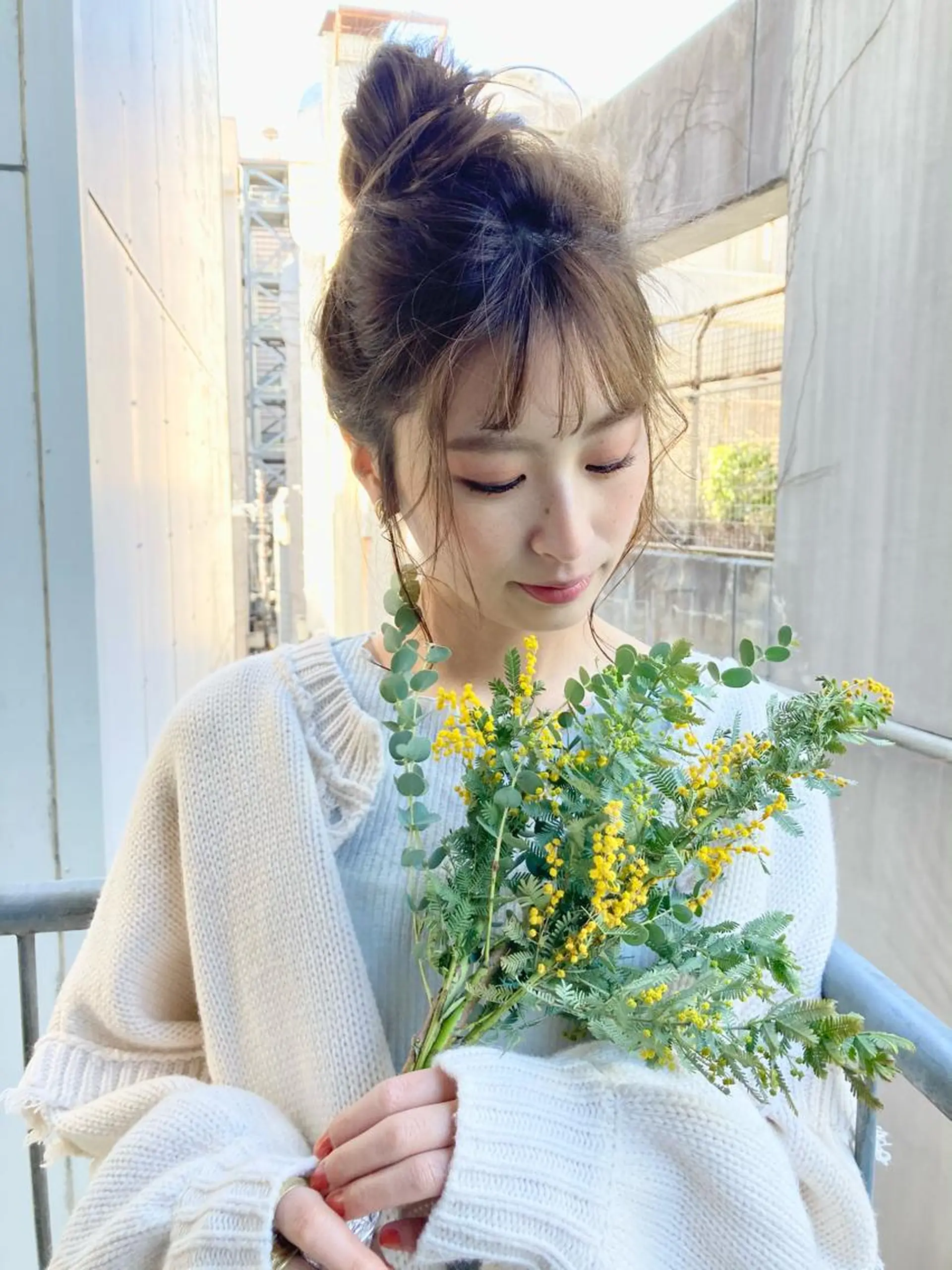 ミディアム ヘアアレンジ 🌷小野田 睦🌷のヘアスタイル