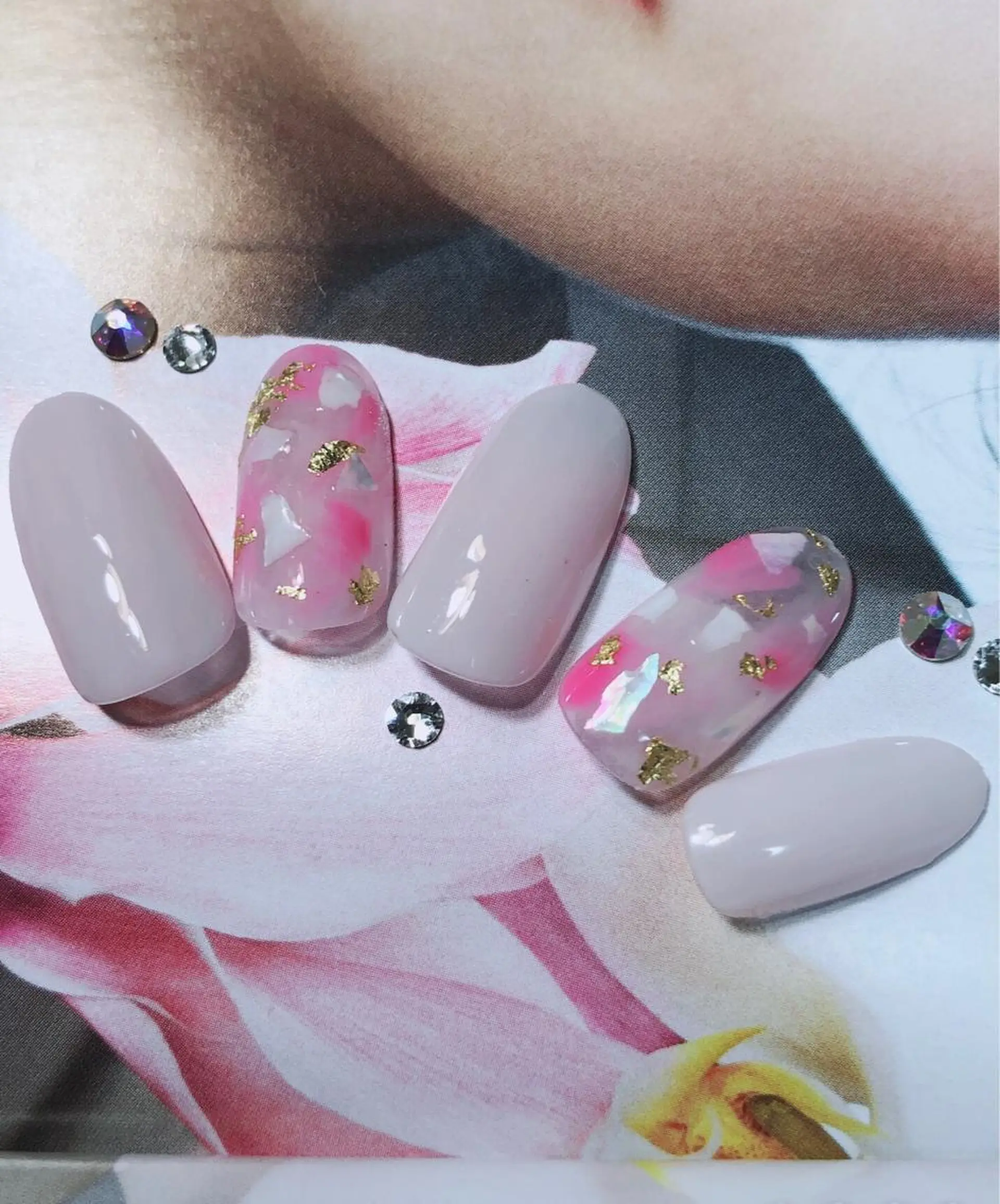 ネイル 北浦和 自爪育成ケアのネイルデザイン