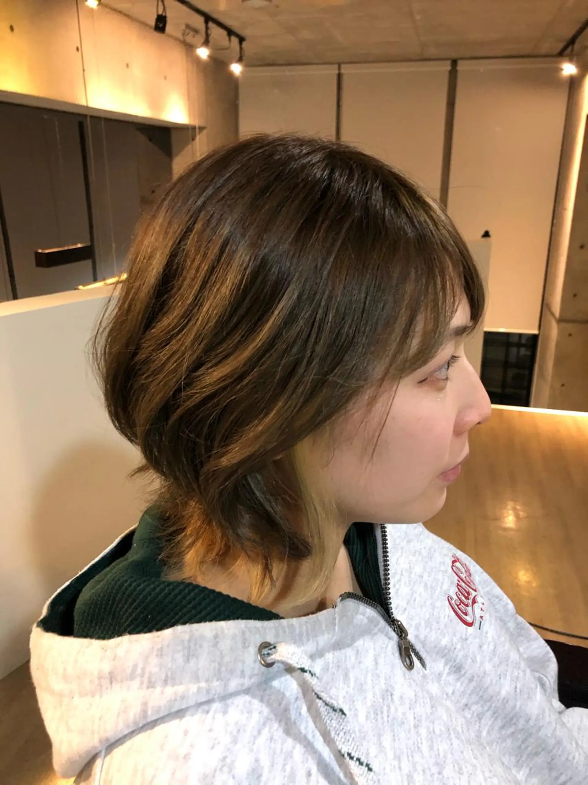 ショート レイヤーカット ウルフカット ウルフレイヤー カット ヘアカラー CAFNE ✂︎のヘアスタイル