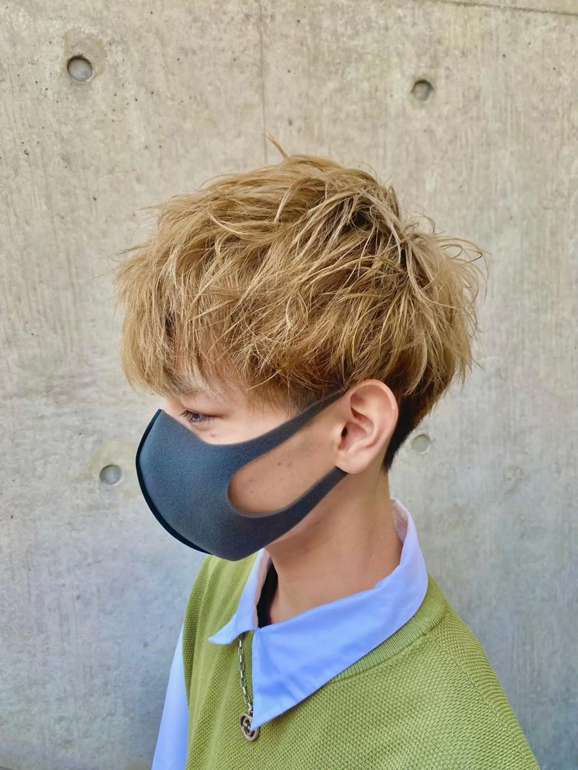 ショート カラー メンズ unopulir 景山　凌のヘアスタイル